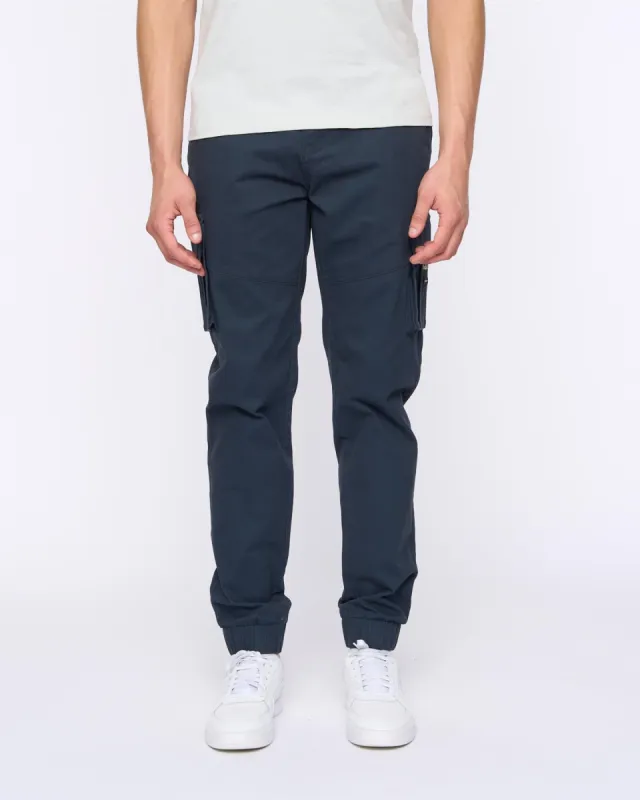 Chemmer Woven Jog Pants Navy sold by Duck and Cover