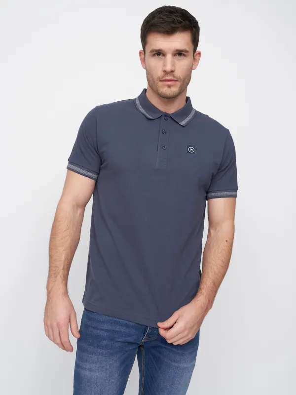 Feltar Polo Mid Blue made by Duck and Cover