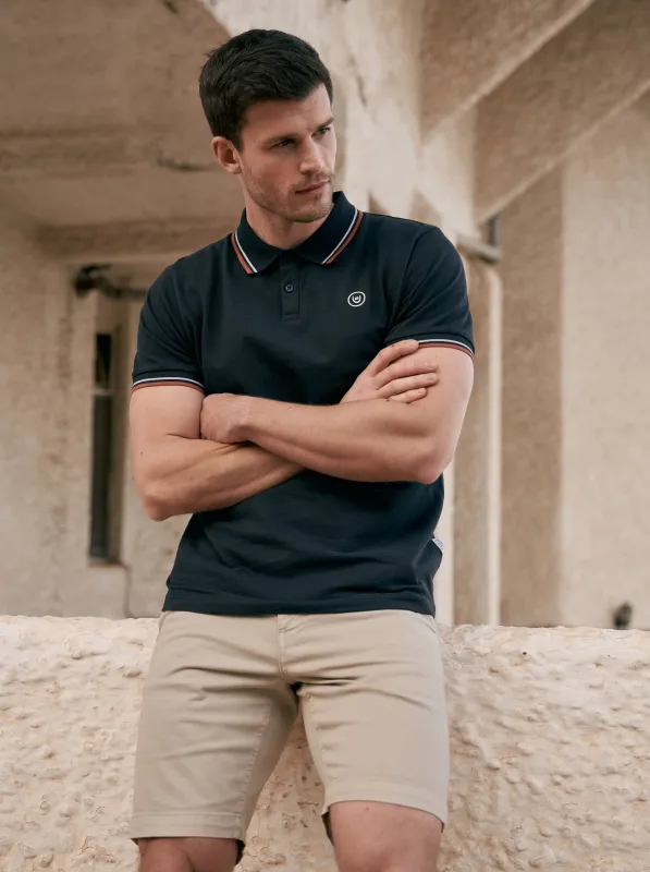Hendamore Polo Navy sold by Duck and Cover