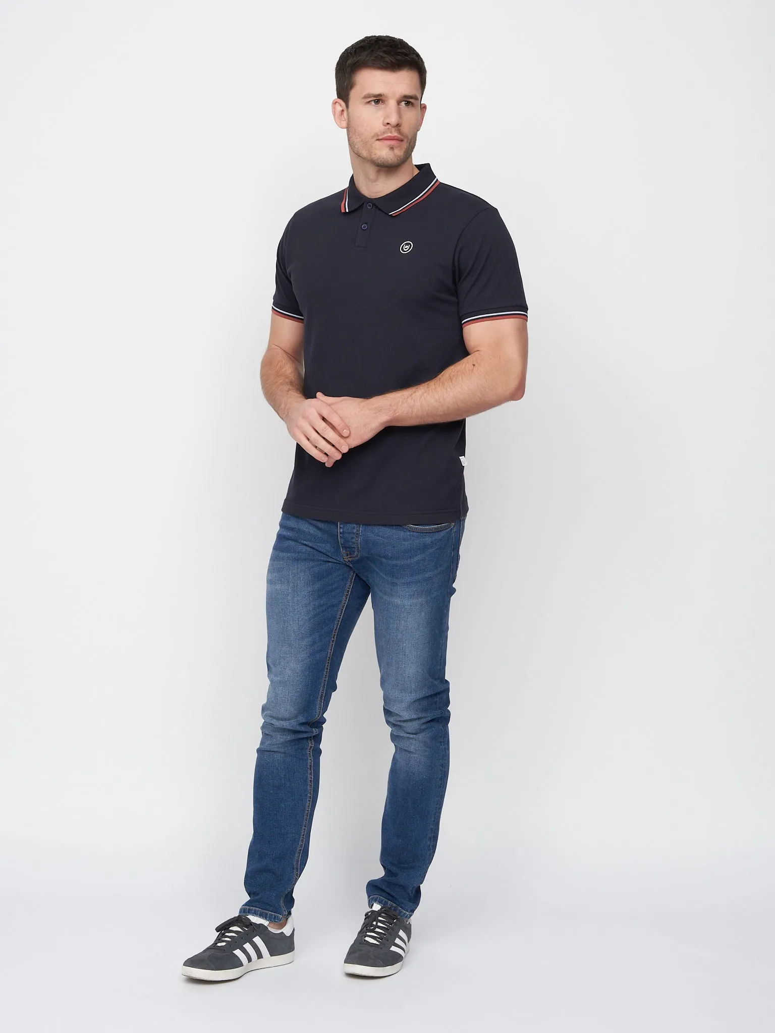 Hendamore Polo Navy sold by Duck and Cover product image thumbnail 4