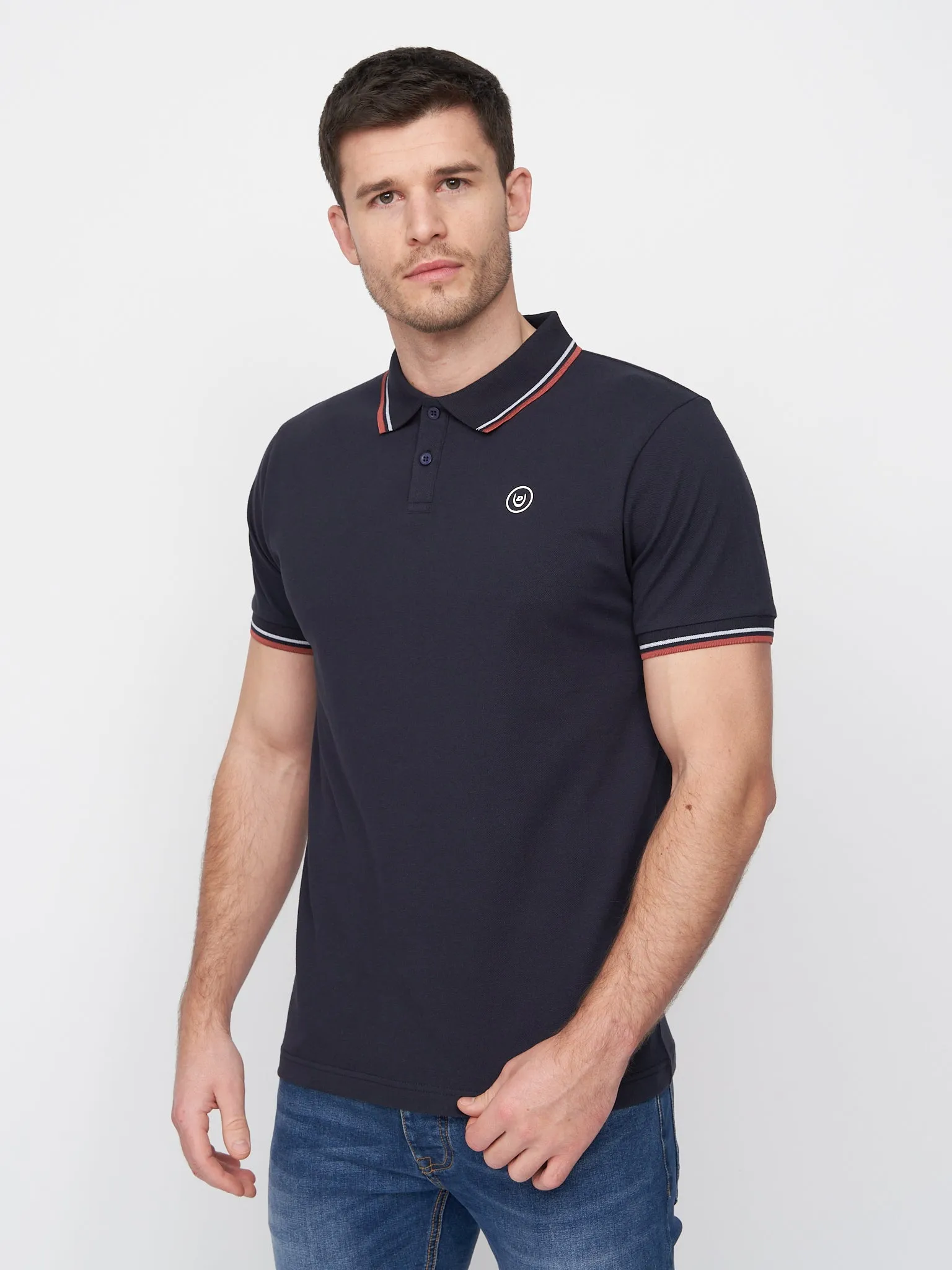 Hendamore Polo Navy sold by Duck and Cover product image thumbnail 3