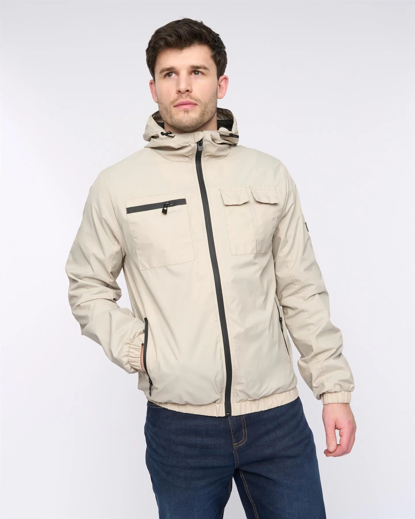 Trentbridge Lightweight Jacket Light Stone sold by Duck and Cover