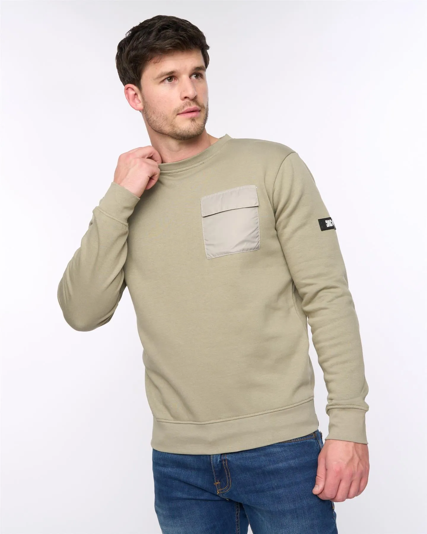 Trentforth Crew Sweat Sage sold by Duck and Cover product image thumbnail 2