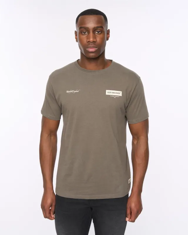 Mersak T-Shirt Dark Olive sold by Duck and Cover
