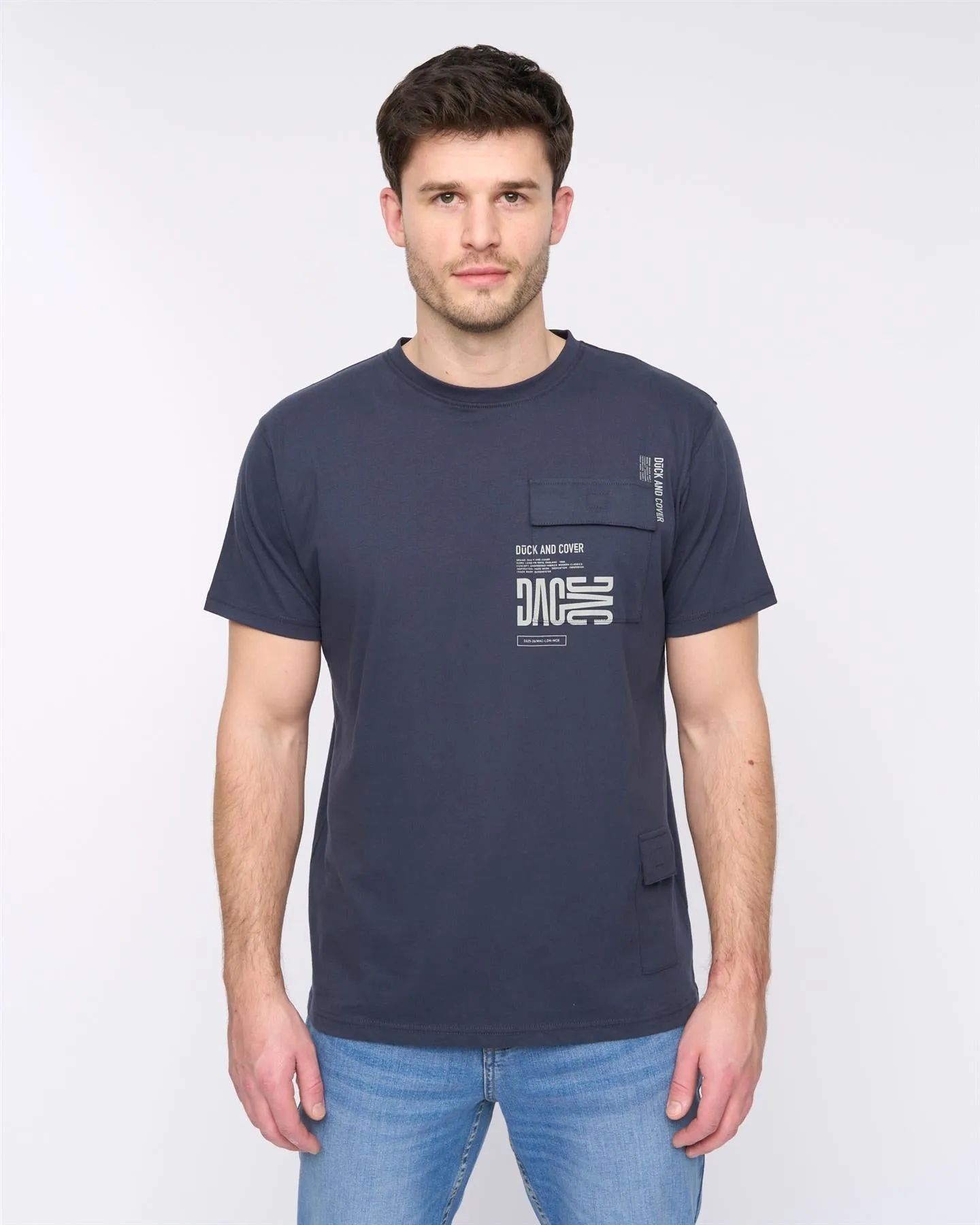 Trentflax T-Shirt Dark Navy sold by Duck and Cover