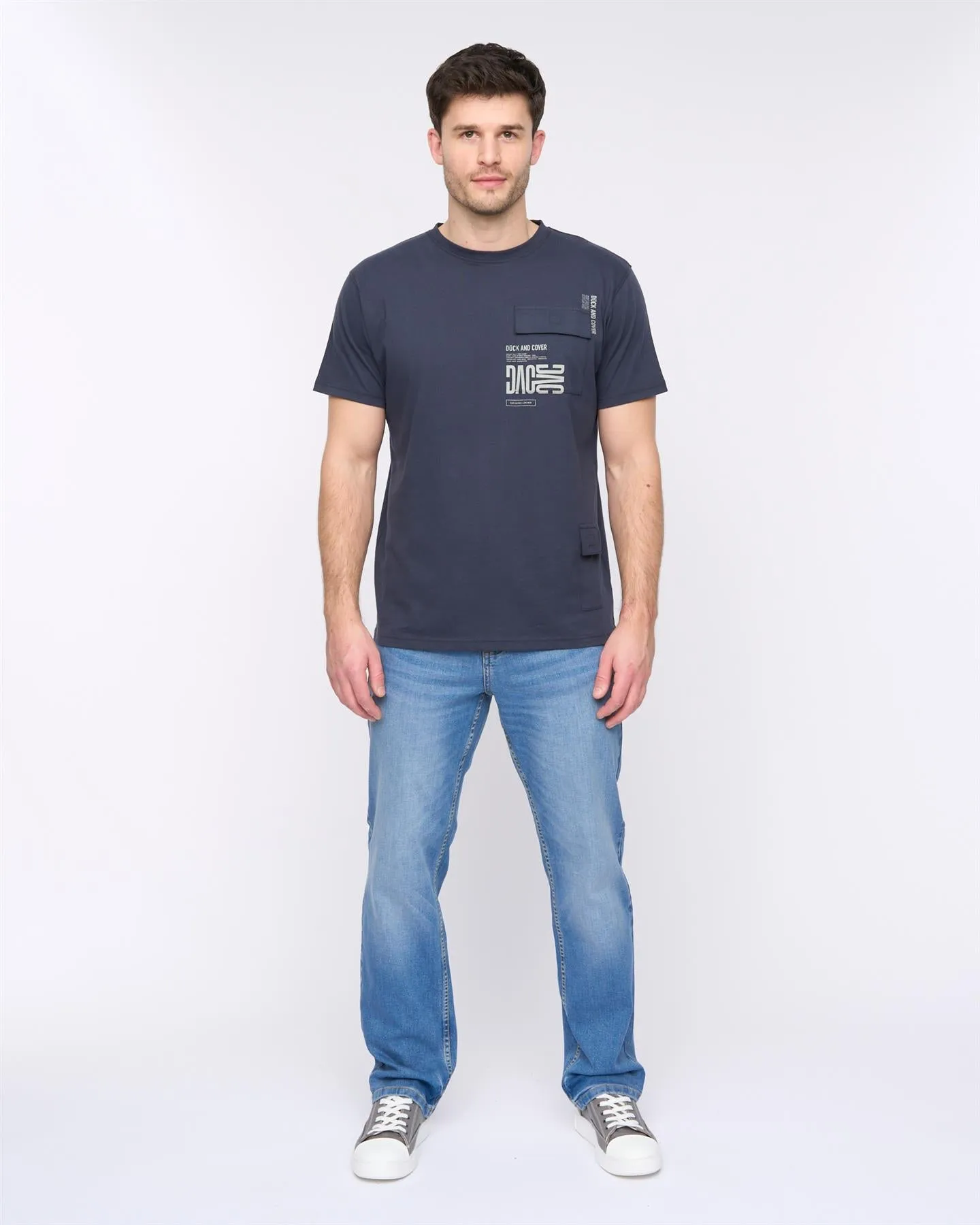 Trentflax T-Shirt Dark Navy sold by Duck and Cover product image thumbnail 3