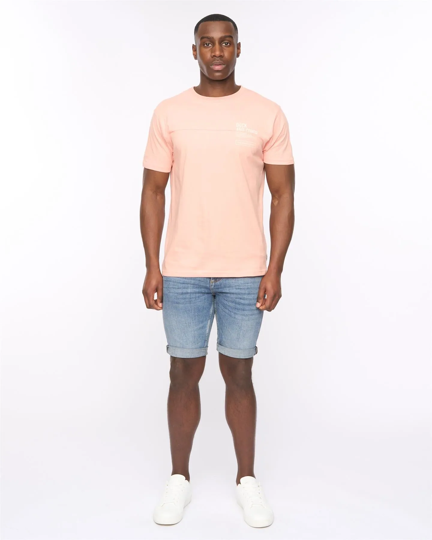 Seamtext T-Shirt Coral sold by Duck and Cover product image thumbnail 4