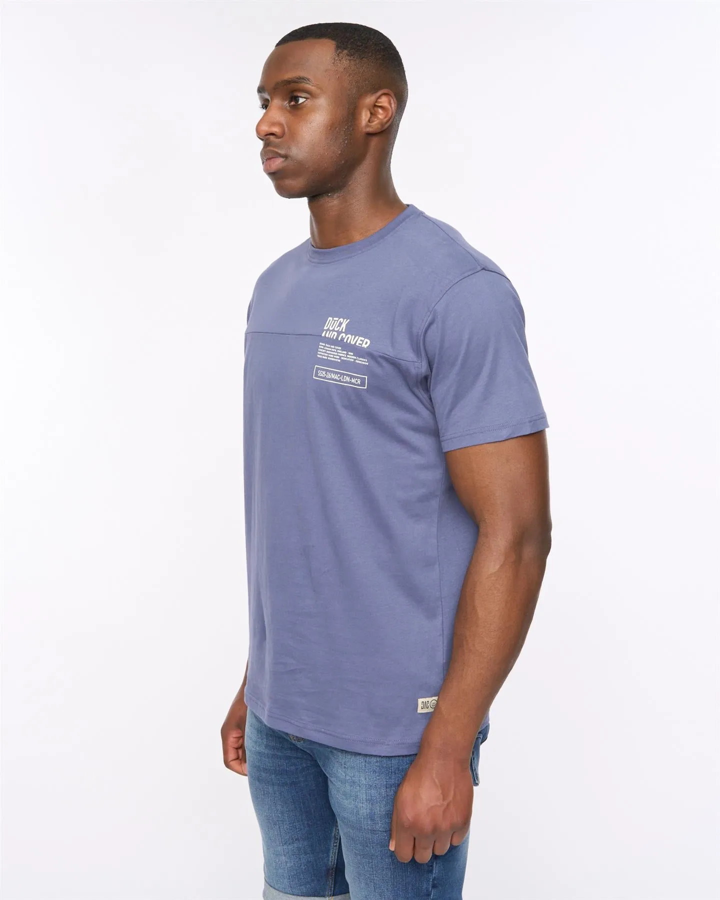 Seamtext T-Shirt Navy sold by Duck and Cover product image thumbnail 2