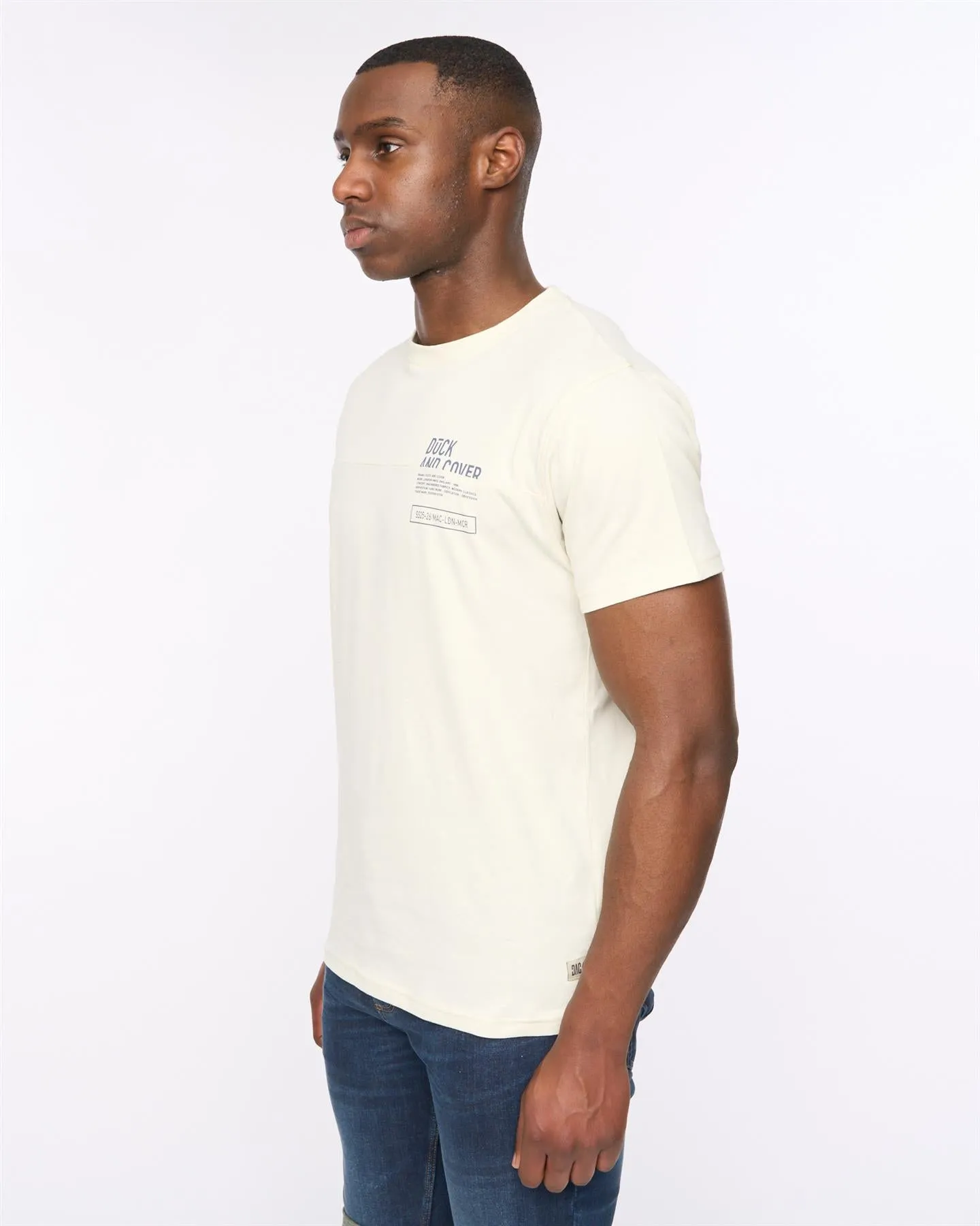 Seamtext T-Shirt Off White sold by Duck and Cover product image thumbnail 2