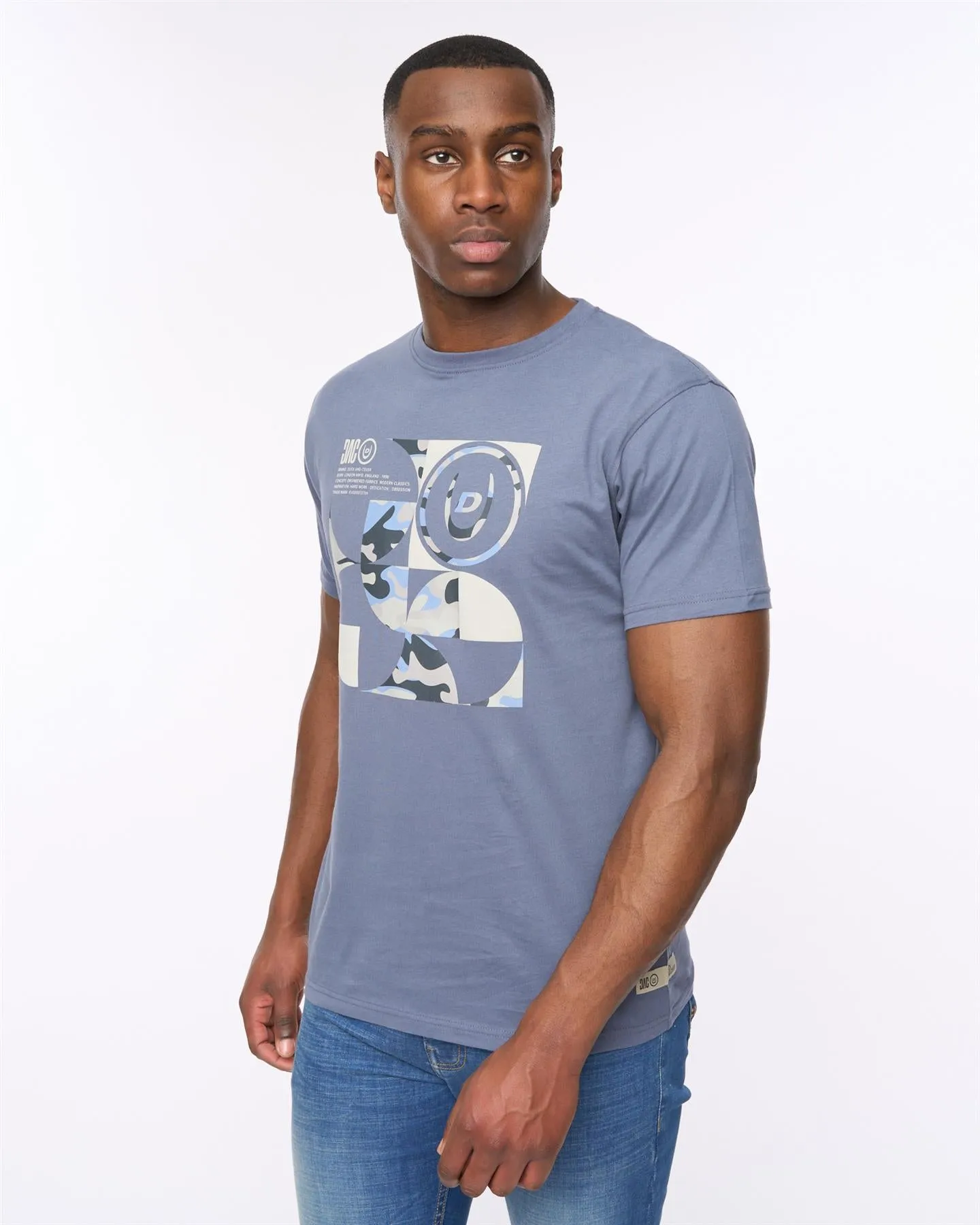 Camshapes T-Shirt Dark Denim sold by Duck and Cover product image thumbnail 3
