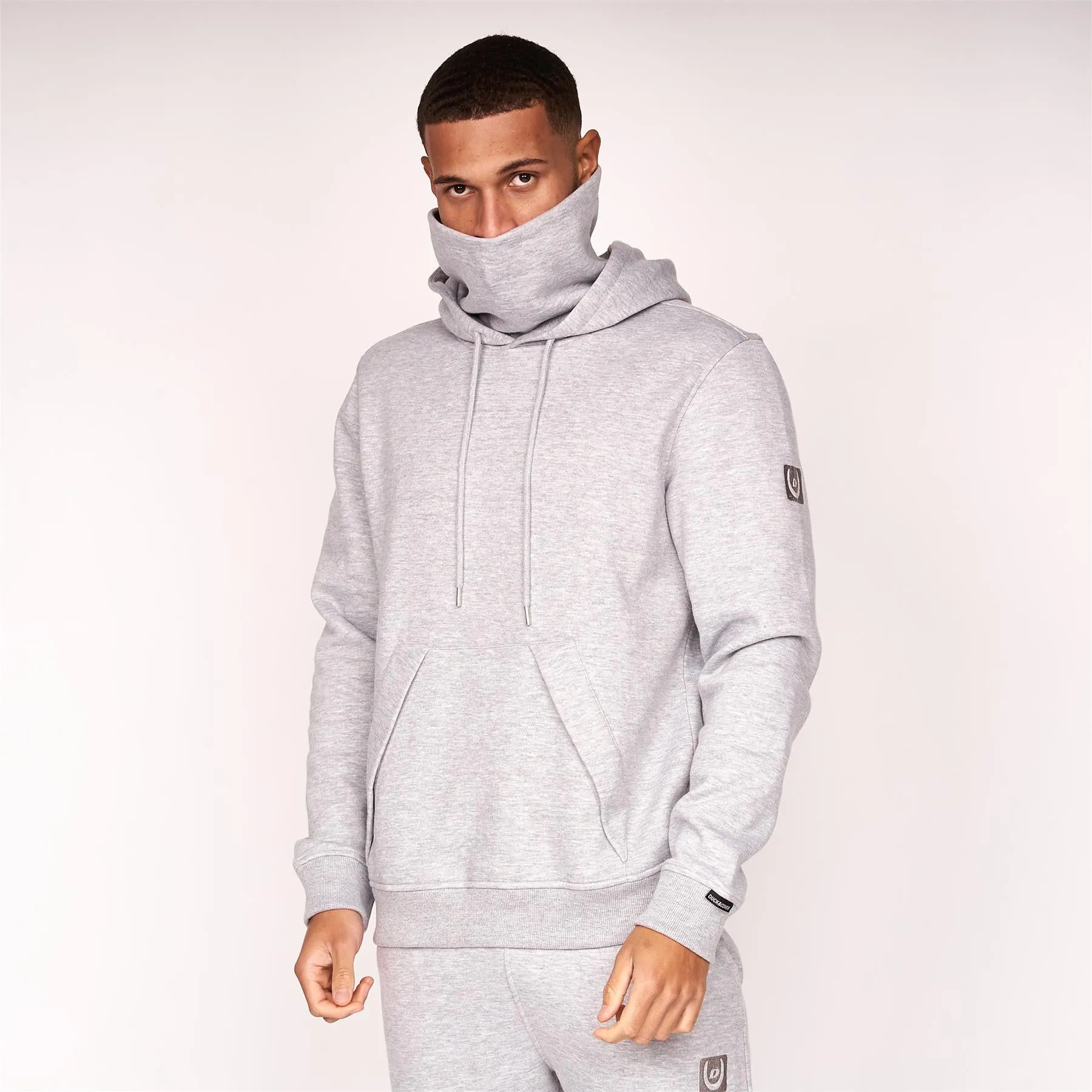Meleweres Snood Hoodie Grey Marl sold by Duck and Cover product image thumbnail 2