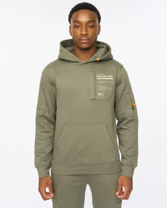 Adamsberg Hoodie Dark Olive sold by Duck and Cover