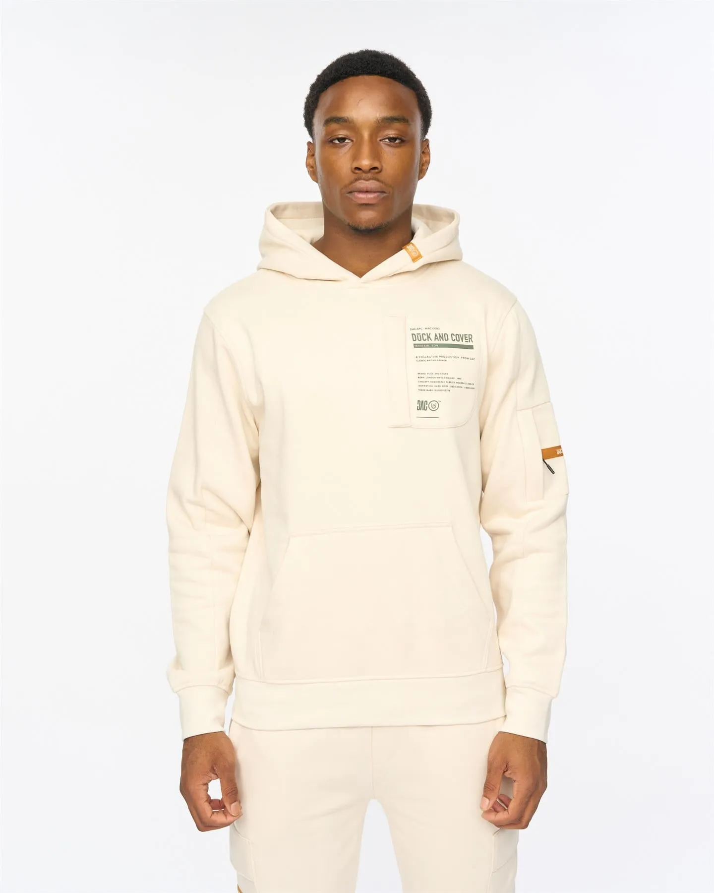 Adamsberg Hoodie Off White sold by Duck and Cover
