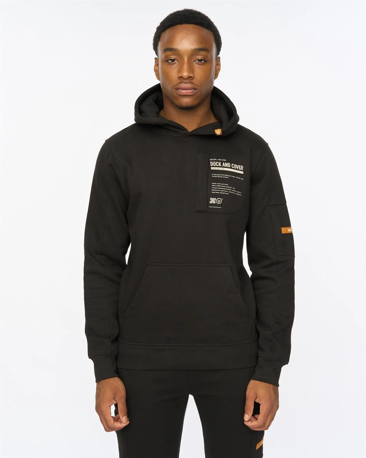 Adamsberg Hoodie Black sold by Duck and Cover