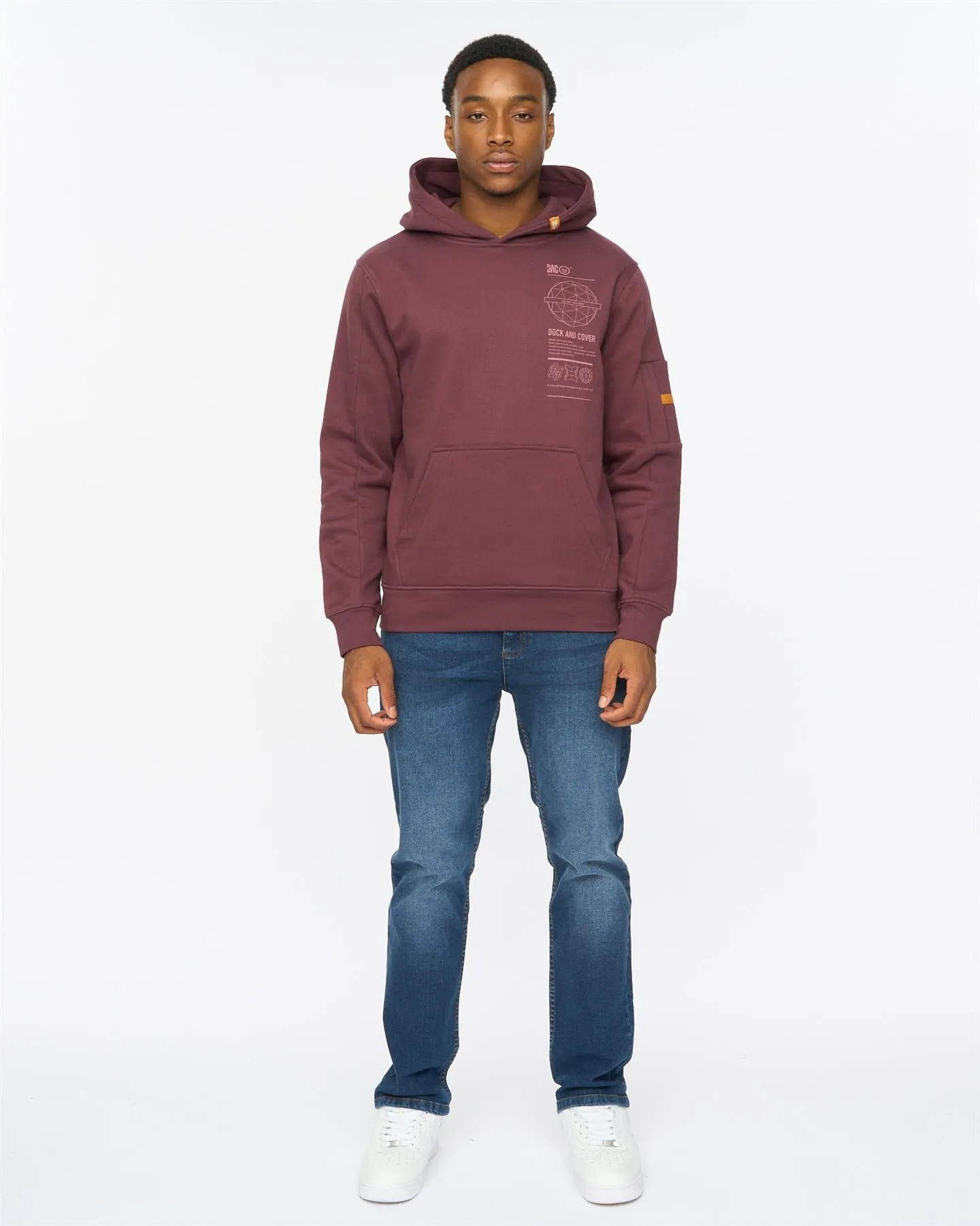Ashland Hoodie Raisin sold by Duck and Cover product image thumbnail 3