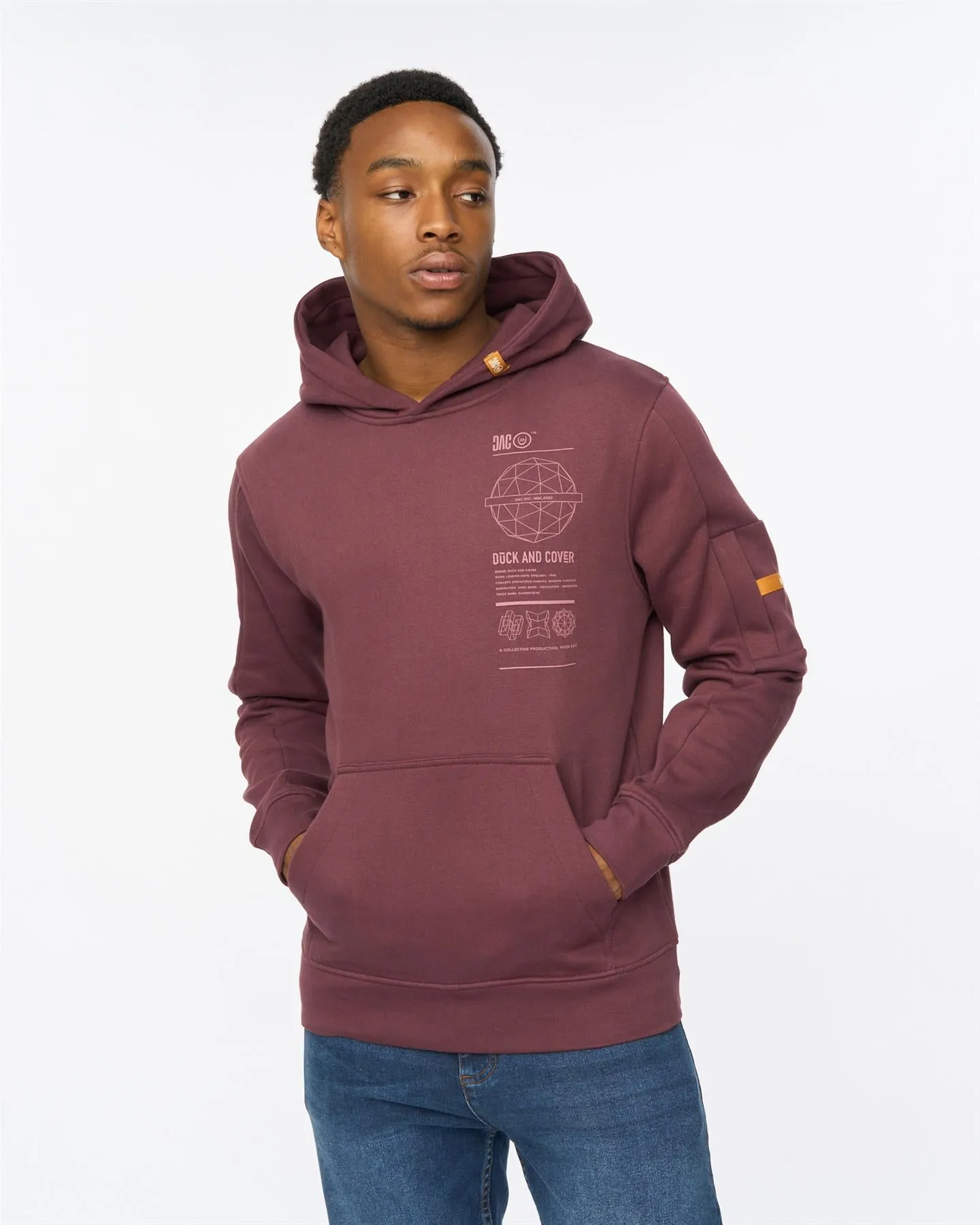 Ashland Hoodie Raisin sold by Duck and Cover product image thumbnail 4