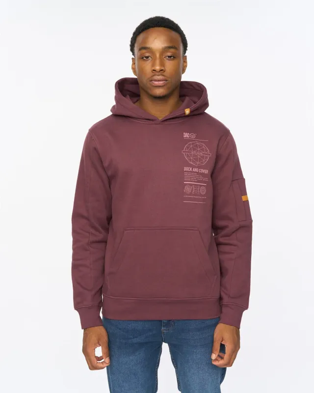 Ashland Hoodie Raisin sold by Duck and Cover