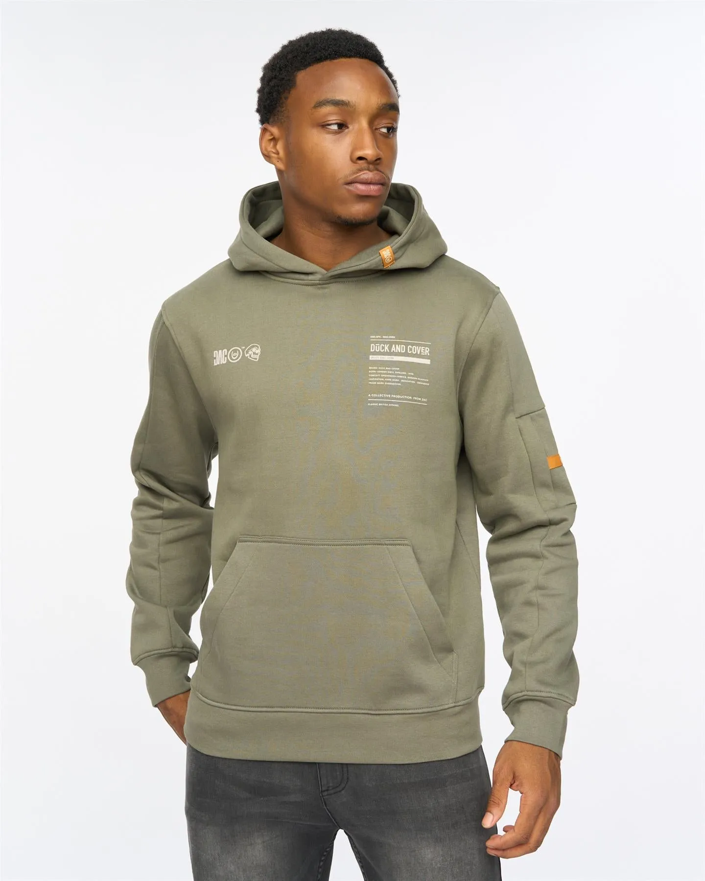 Skullmatic Hoodie Dark Olive sold by Duck and Cover product image thumbnail 3