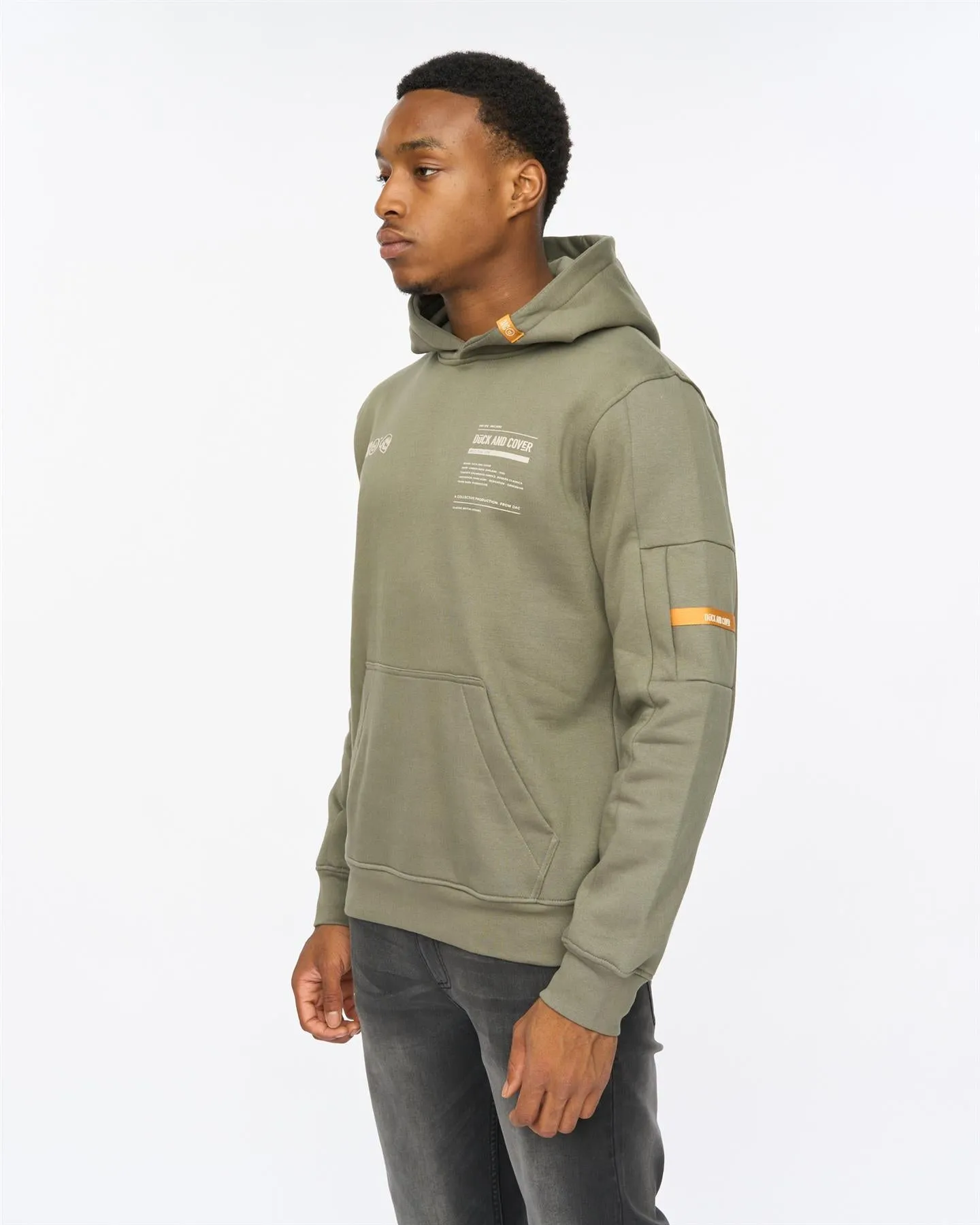 Skullmatic Hoodie Dark Olive sold by Duck and Cover product image thumbnail 2