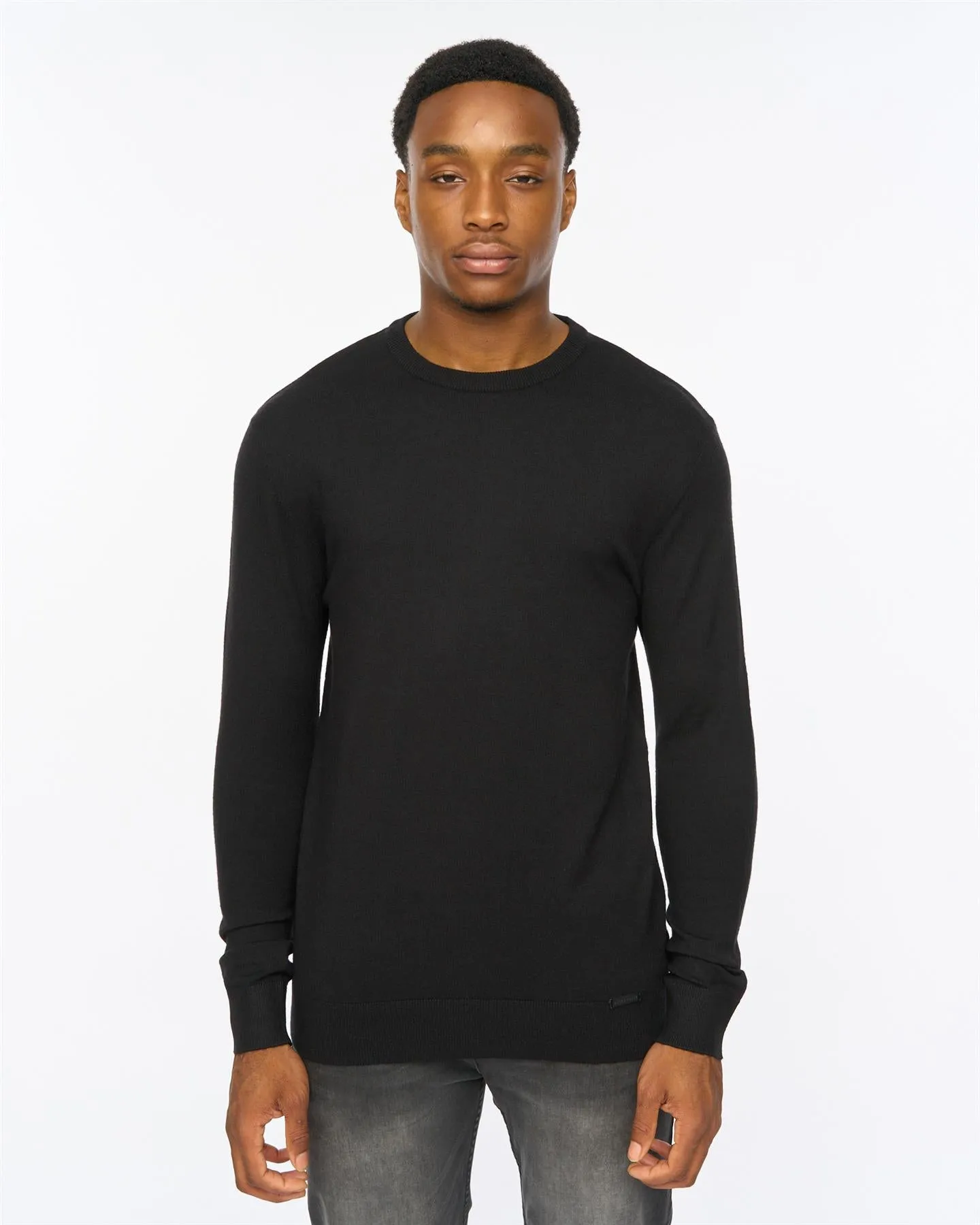 Consenza Crew Knit Black sold by Duck and Cover