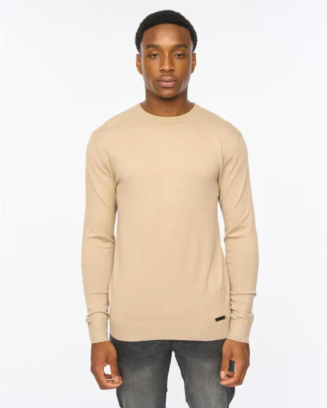 Consenza Crew Knit Stone sold by Duck and Cover