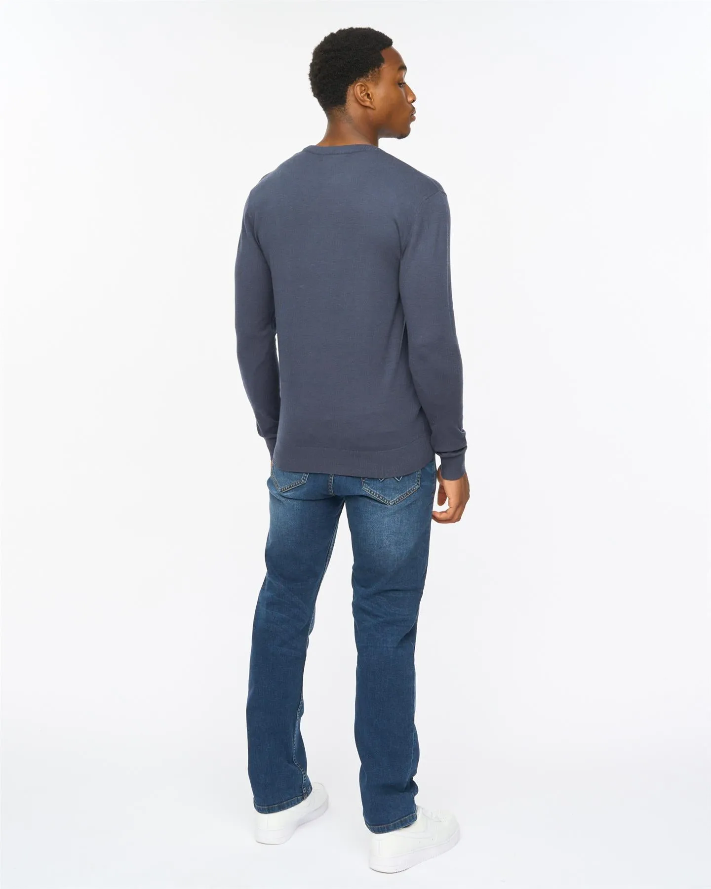 Consenza Crew Knit Navy sold by Duck and Cover product image thumbnail 5