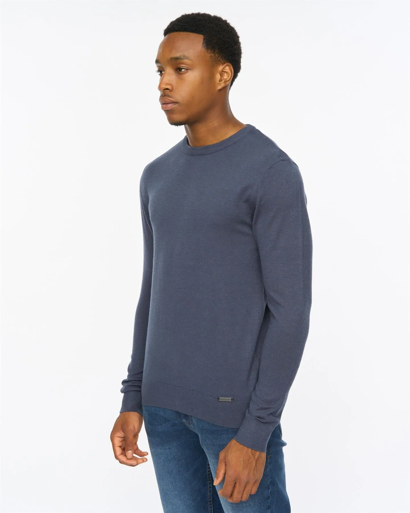 Consenza Crew Knit Navy sold by Duck and Cover product image thumbnail 2