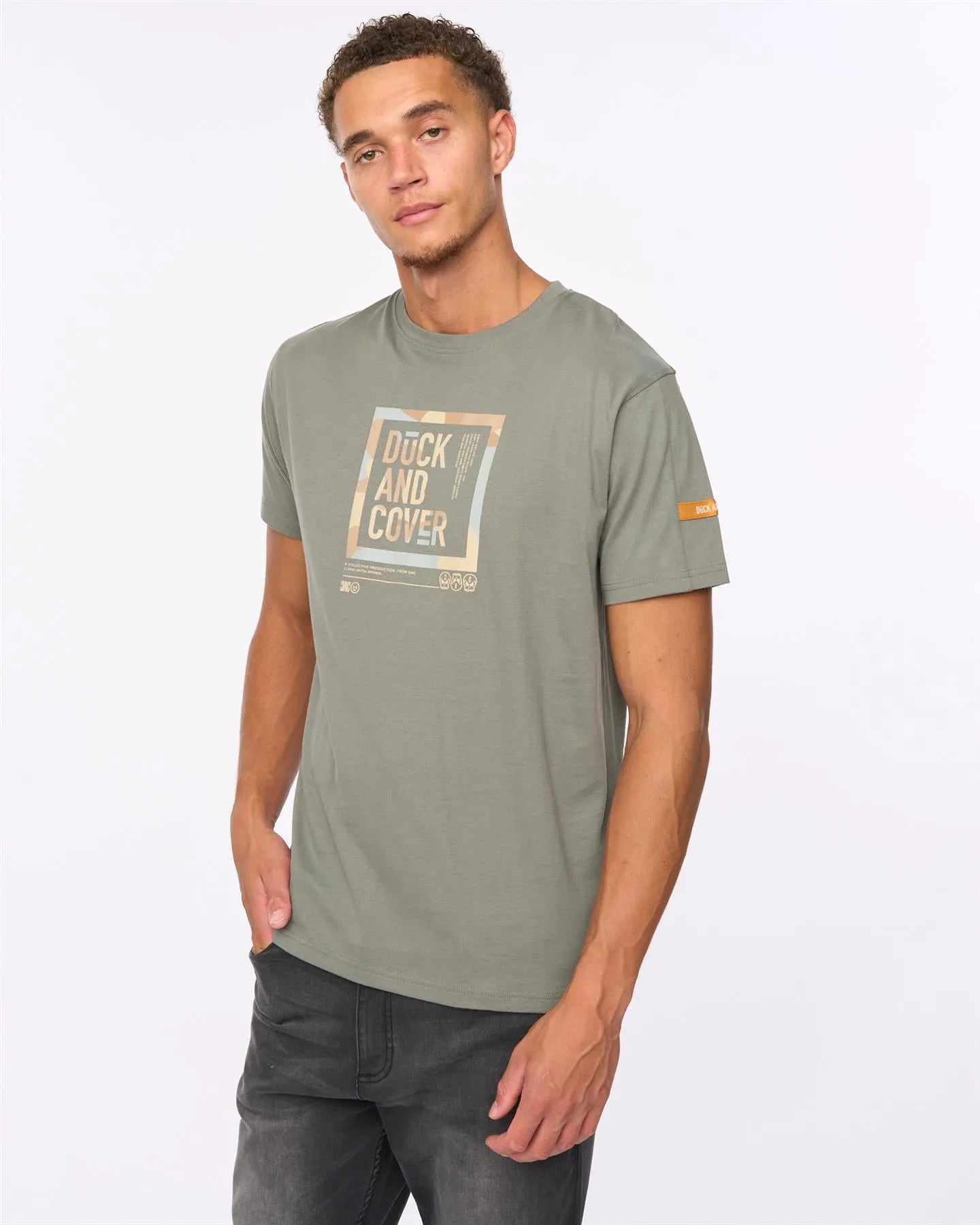 Primatic T-Shirt Dark Olive sold by Duck and Cover product image thumbnail 2
