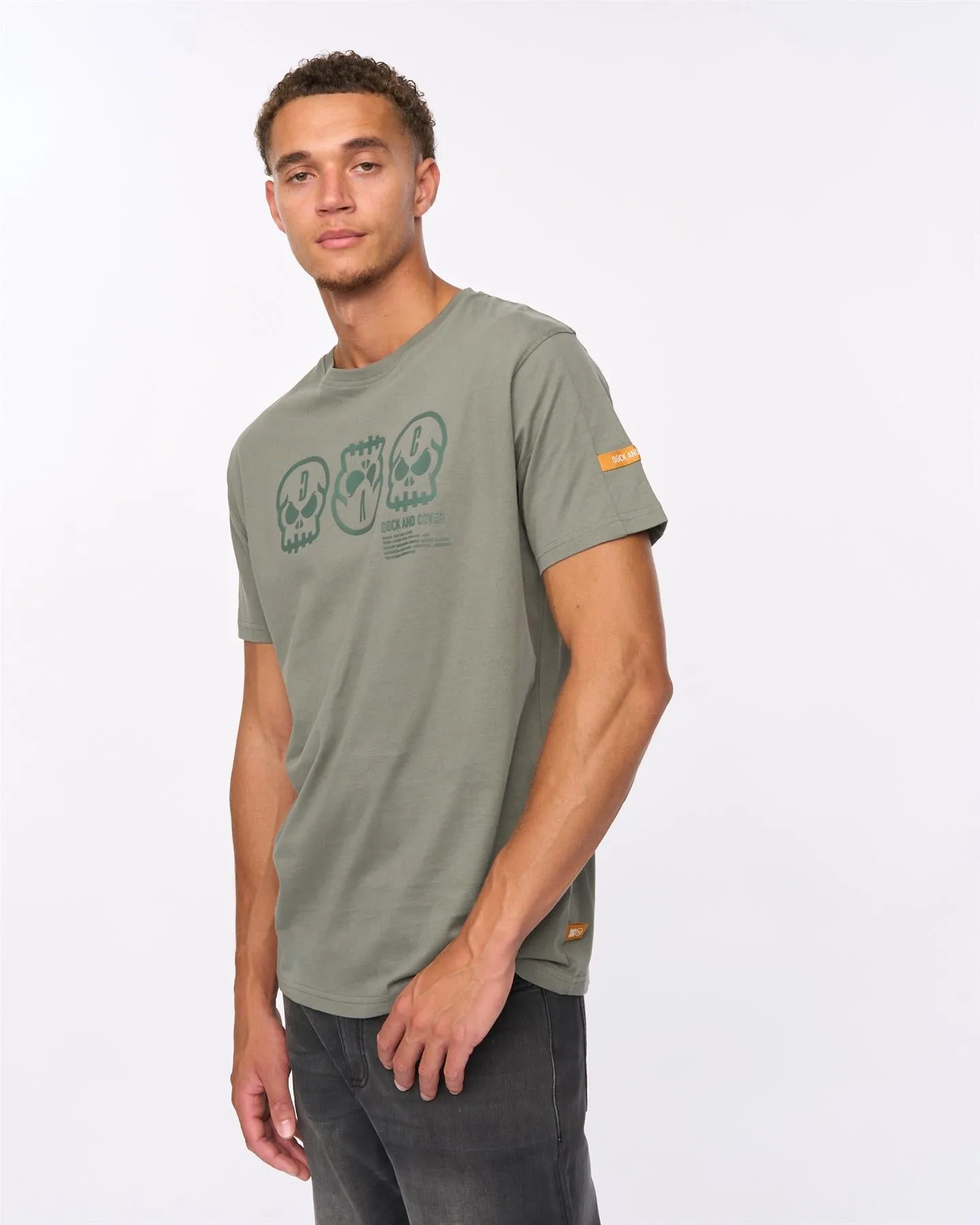 Deltamans T-Shirt Dark Olive sold by Duck and Cover product image thumbnail 2