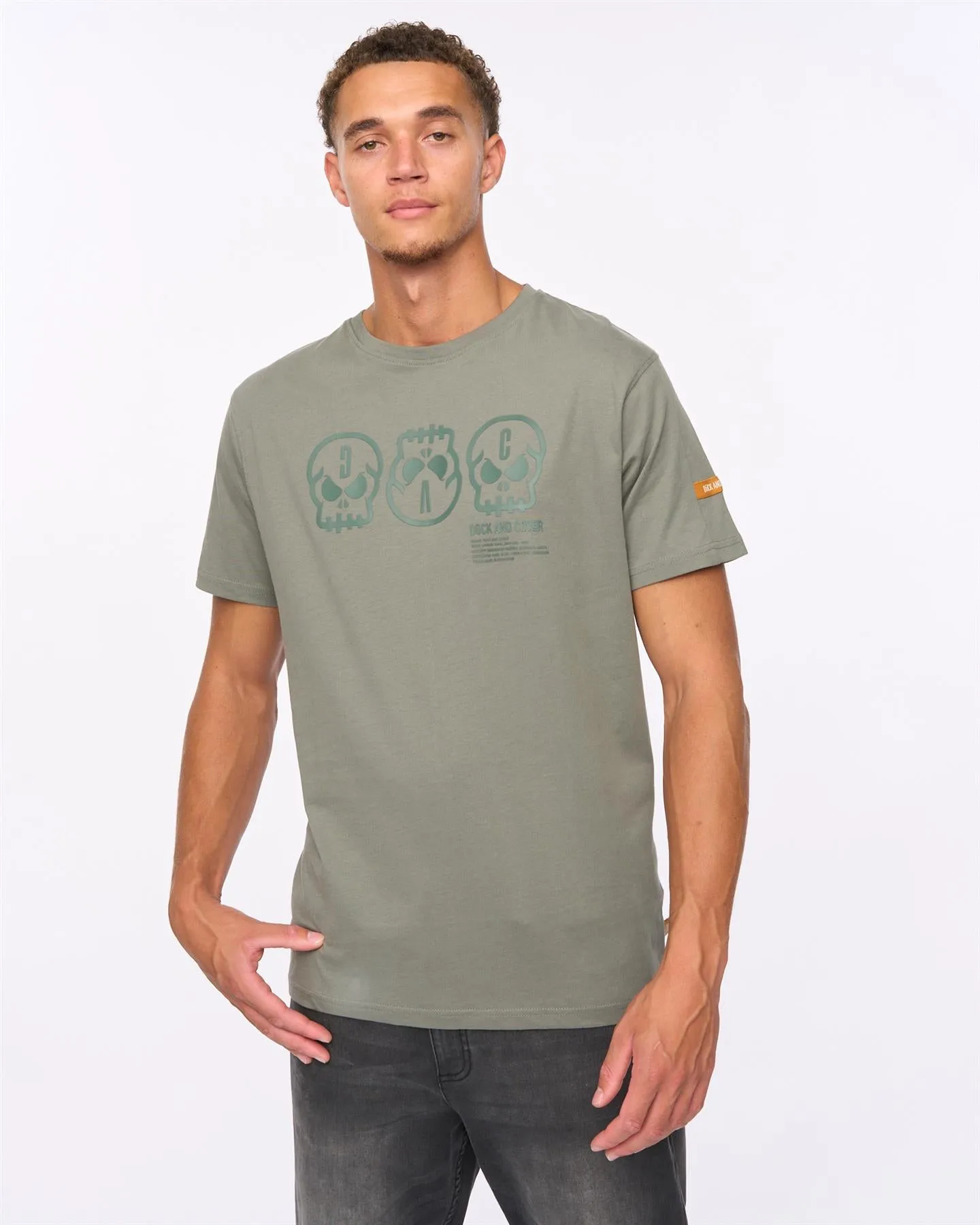 Deltamans T-Shirt Dark Olive sold by Duck and Cover product image thumbnail 4