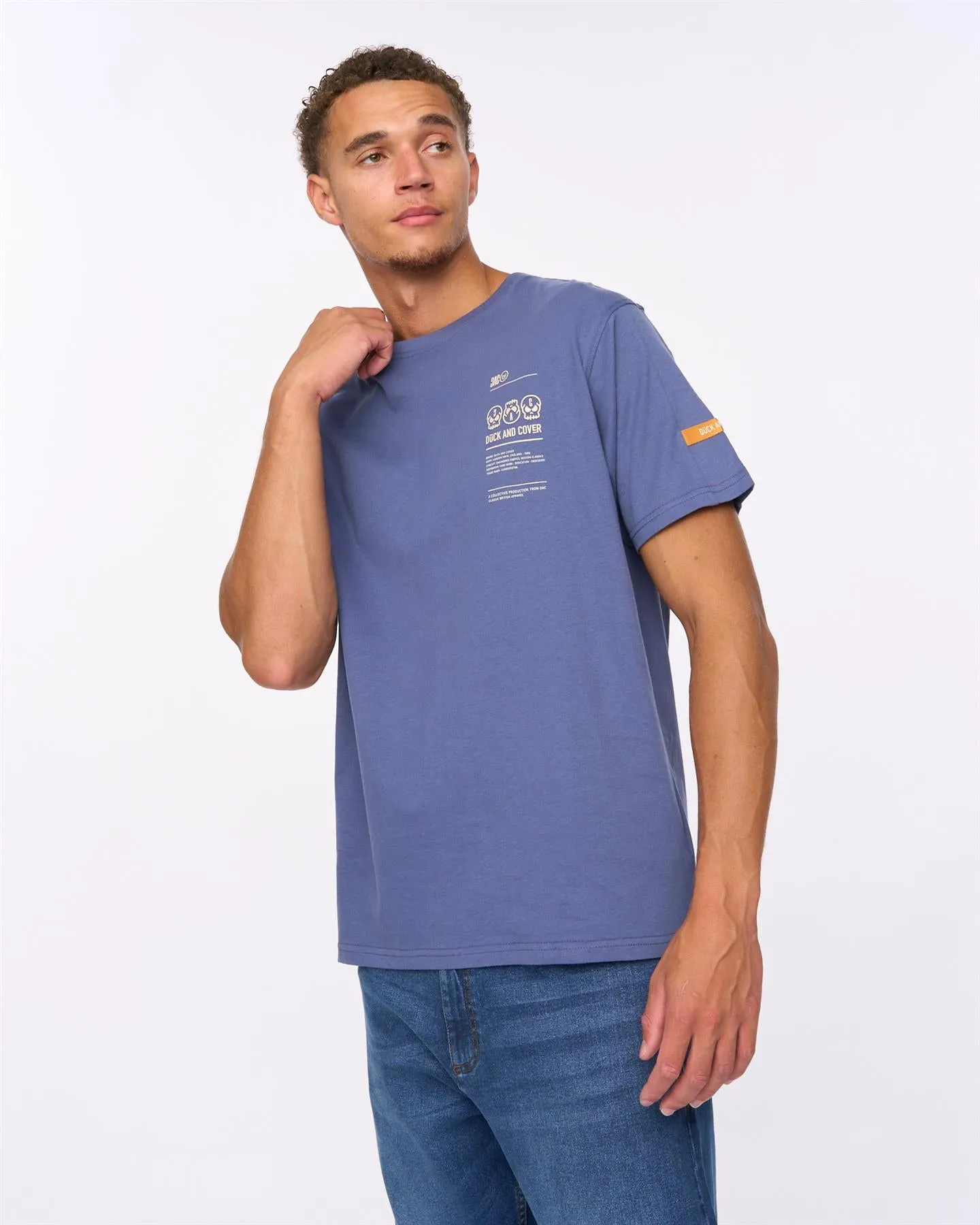 Cramptone T-Shirt Denim Blue sold by Duck and Cover product image thumbnail 2