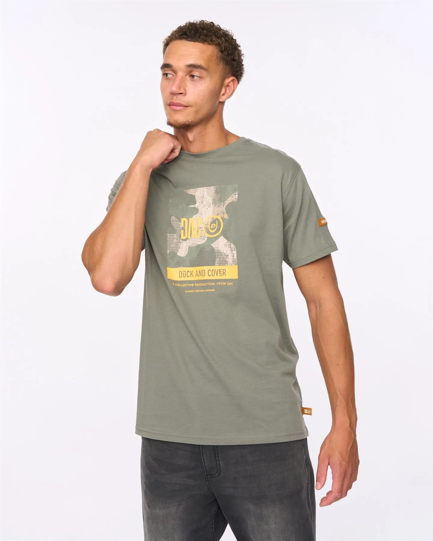 Camostack T-Shirt Dark Olive sold by Duck and Cover product image thumbnail 4