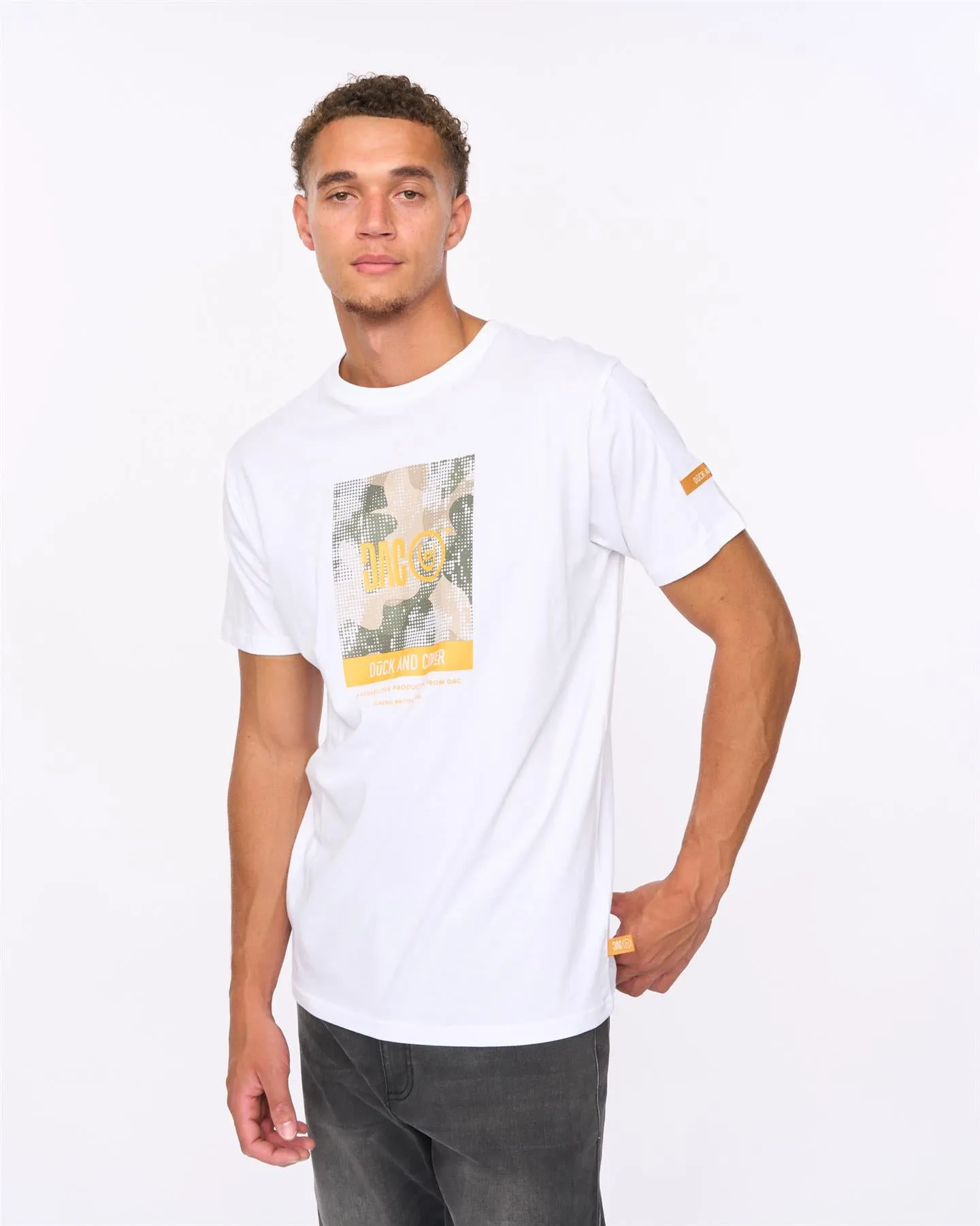 Camostack T-Shirt White sold by Duck and Cover product image thumbnail 4