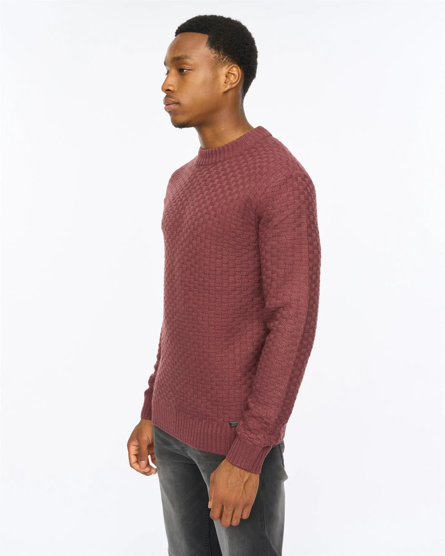 Matera Textured Knit Raisin sold by Duck and Cover product image thumbnail 4