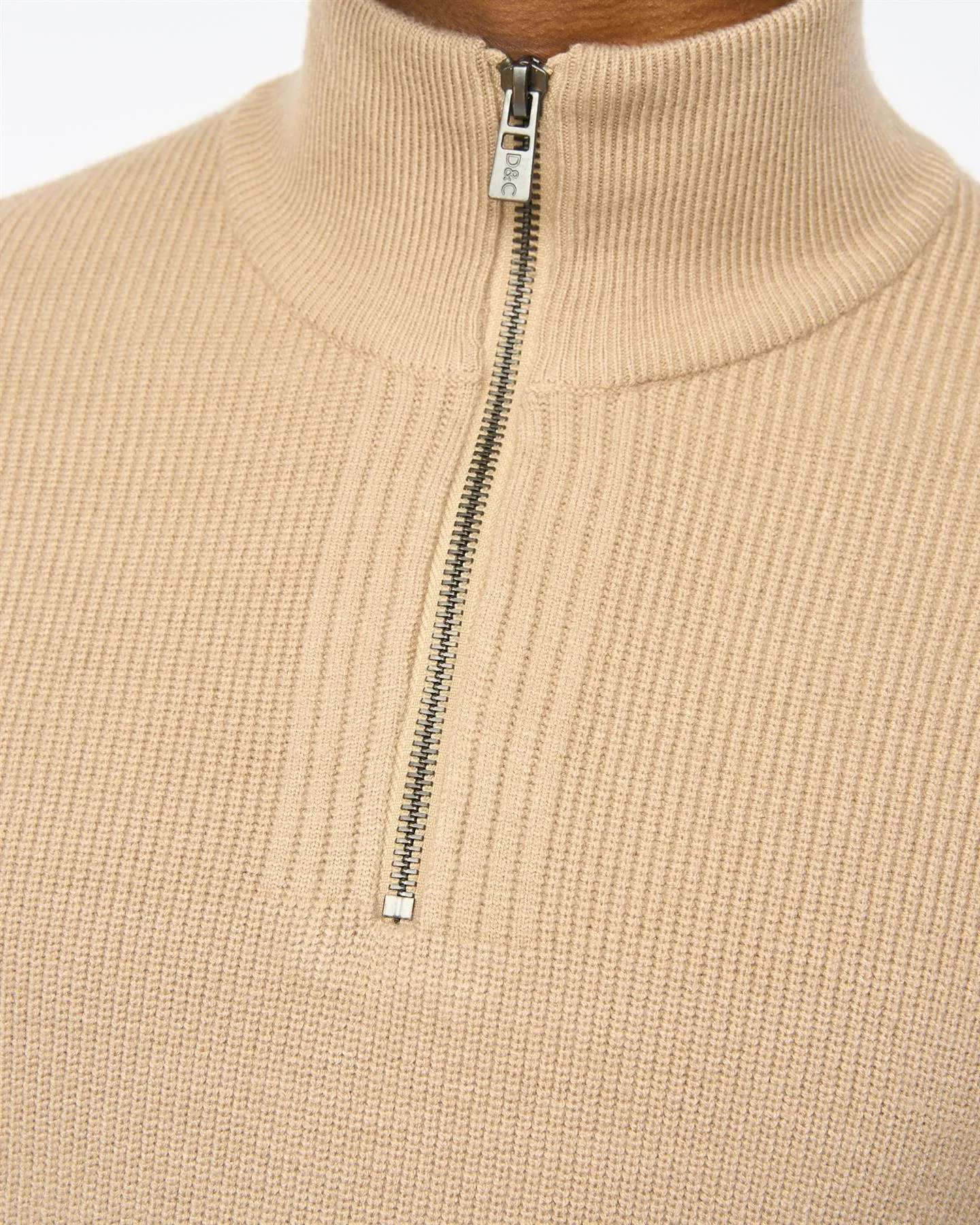 Potenza 1/4 Zip Knit Stone sold by Duck and Cover product image thumbnail 5