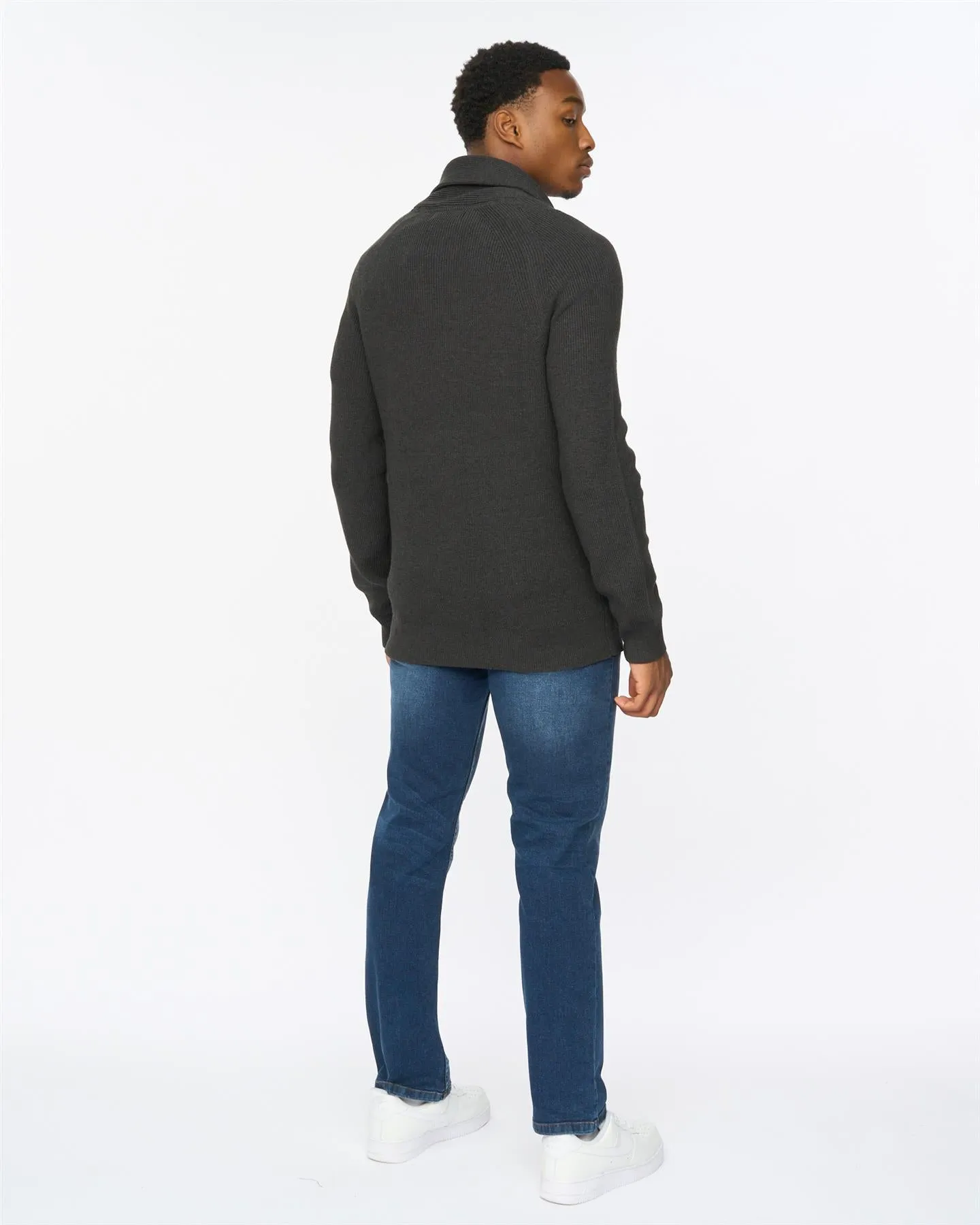 Venosa Shawl Cardigan Charcoal sold by Duck and Cover product image thumbnail 5