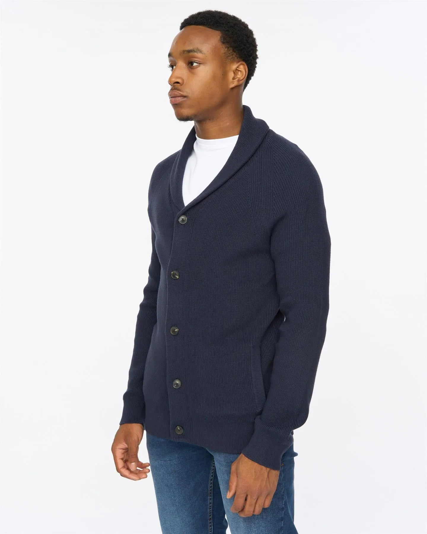 Venosa Shawl Cardigan Navy sold by Duck and Cover product image thumbnail 3