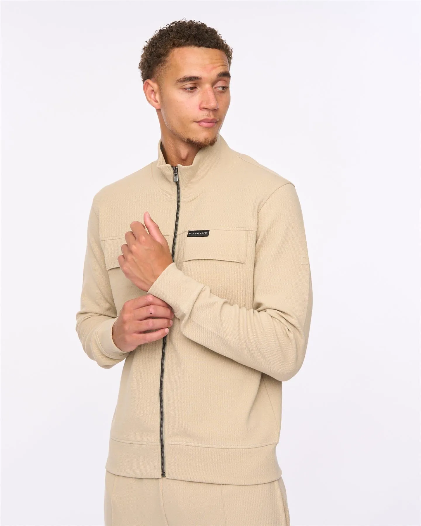 Tames Zip Thru Sweat Stone sold by Duck and Cover product image thumbnail 4