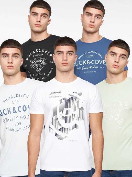 (LEAVE MBA) - Mens 5 Pack T-Shirts - Assorted Colours sold by Duck and Cover product image thumbnail 3