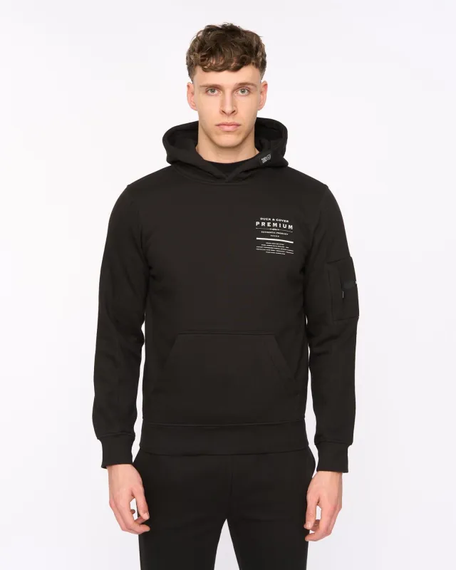 Rayland Hoodie Black sold by Duck and Cover