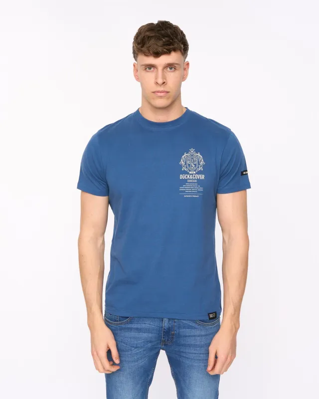 Stoneham T-Shirt Denim Blue made by Duck and Cover
