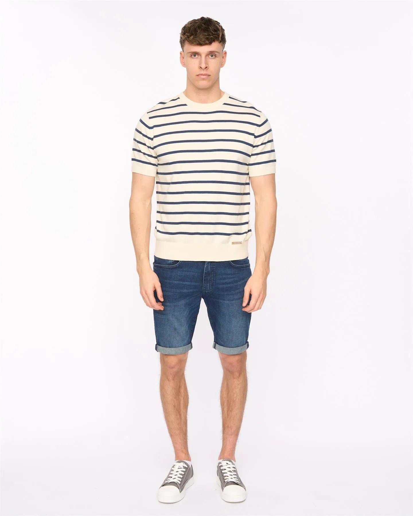 Norwell Knit T-Shirt Light Stone sold by Duck and Cover product image thumbnail 2
