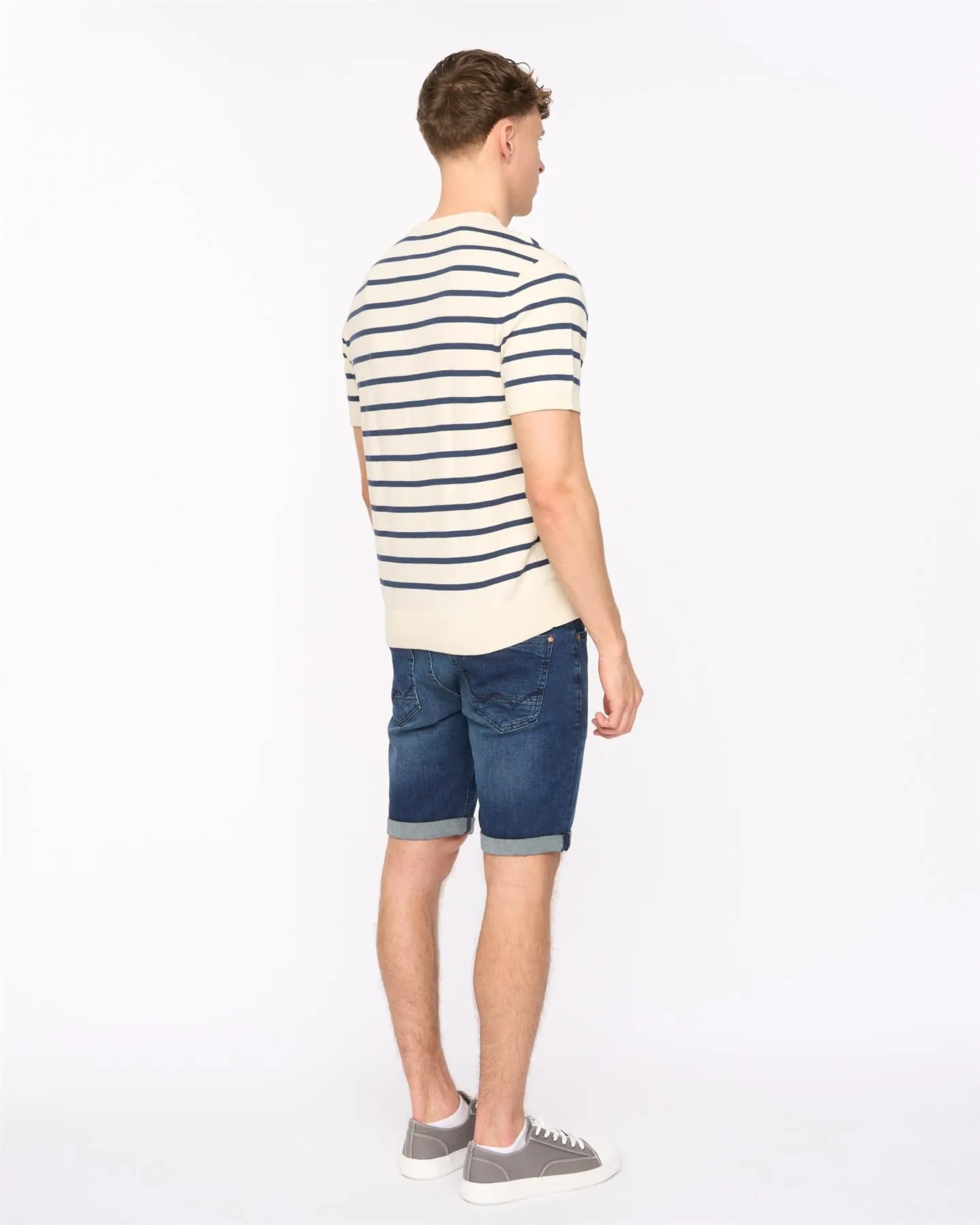 Norwell Knit T-Shirt Light Stone sold by Duck and Cover product image thumbnail 3