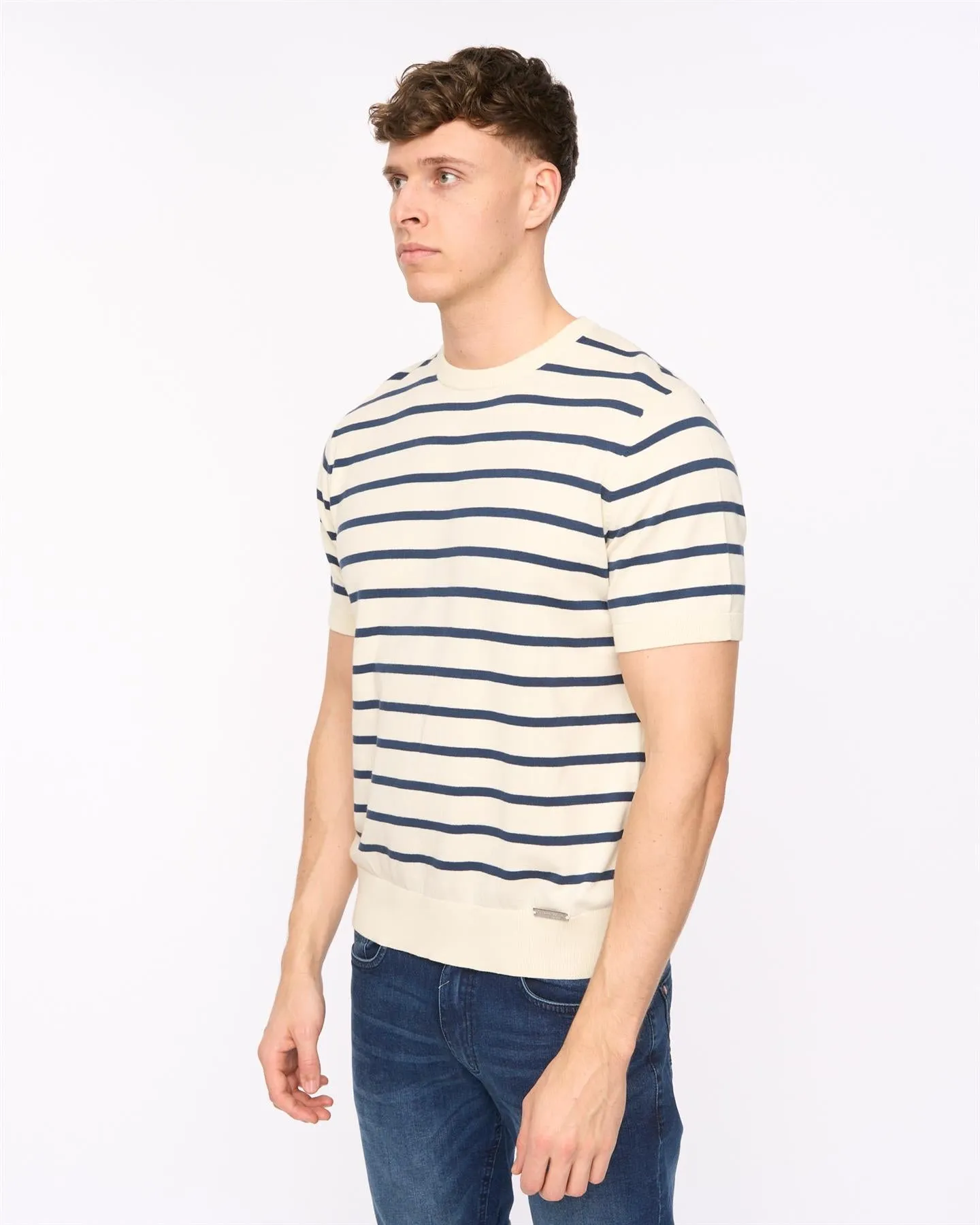 Norwell Knit T-Shirt Light Stone sold by Duck and Cover product image thumbnail 4