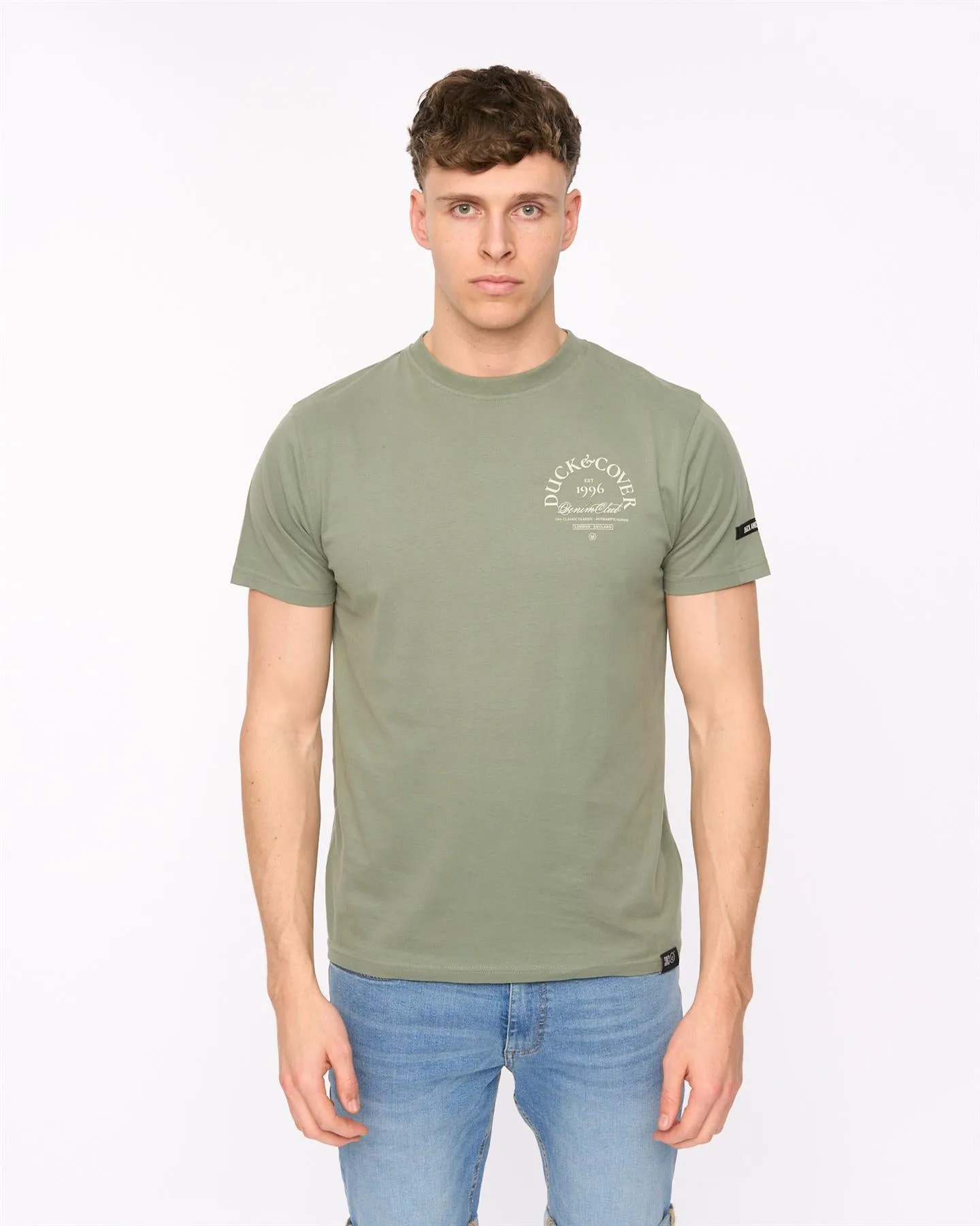 Sudbury T-Shirt Olive sold by Duck and Cover