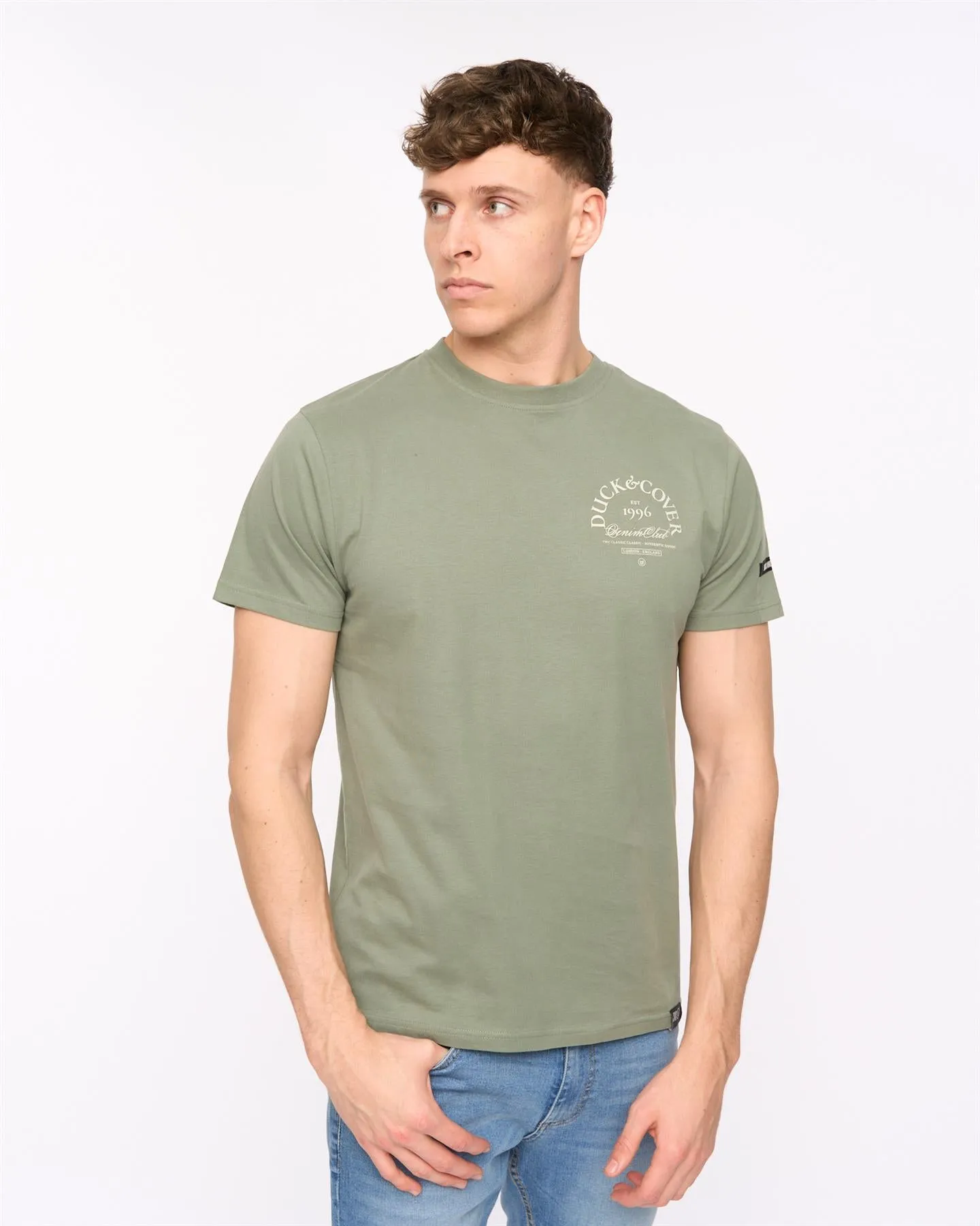 Sudbury T-Shirt Olive sold by Duck and Cover product image thumbnail 5