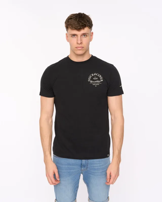 Sudbury T-Shirt Black made by Duck and Cover