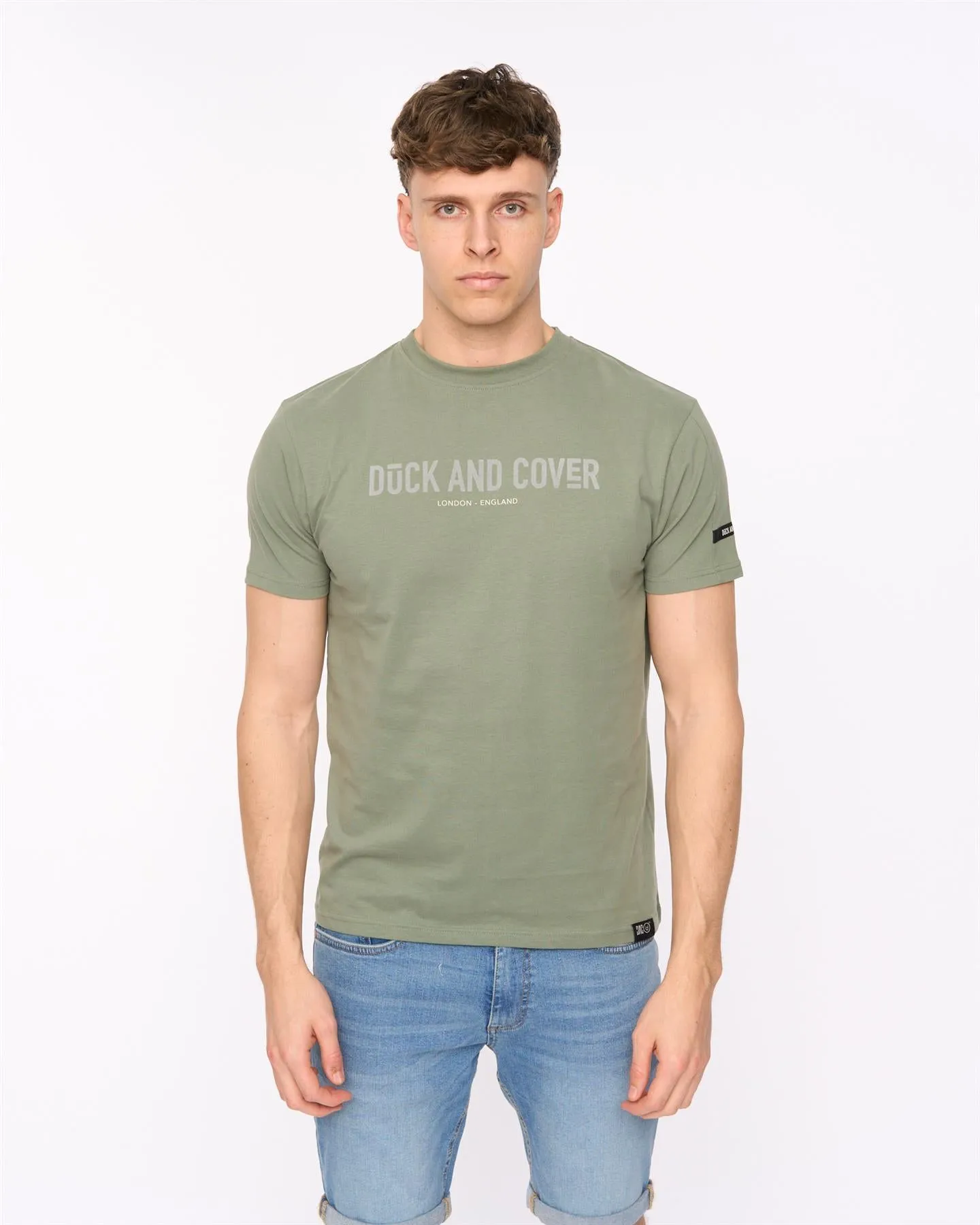 Walpole T-Shirt Olive sold by Duck and Cover