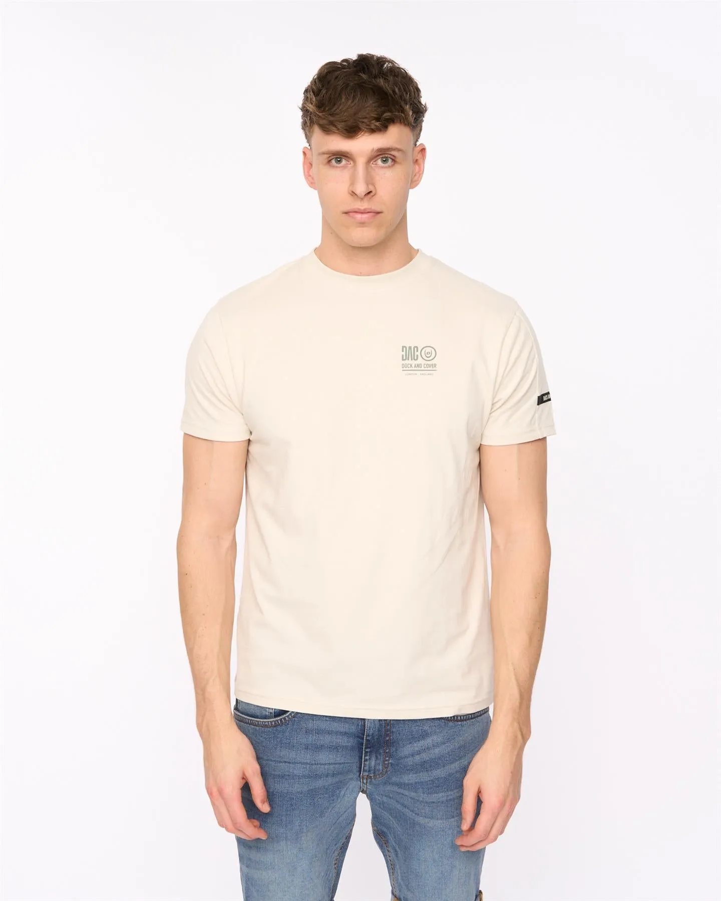 Lynnfold T-Shirt Light Stone sold by Duck and Cover