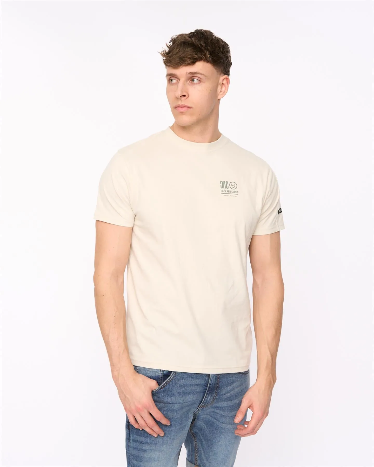 Lynnfold T-Shirt Light Stone sold by Duck and Cover product image thumbnail 2